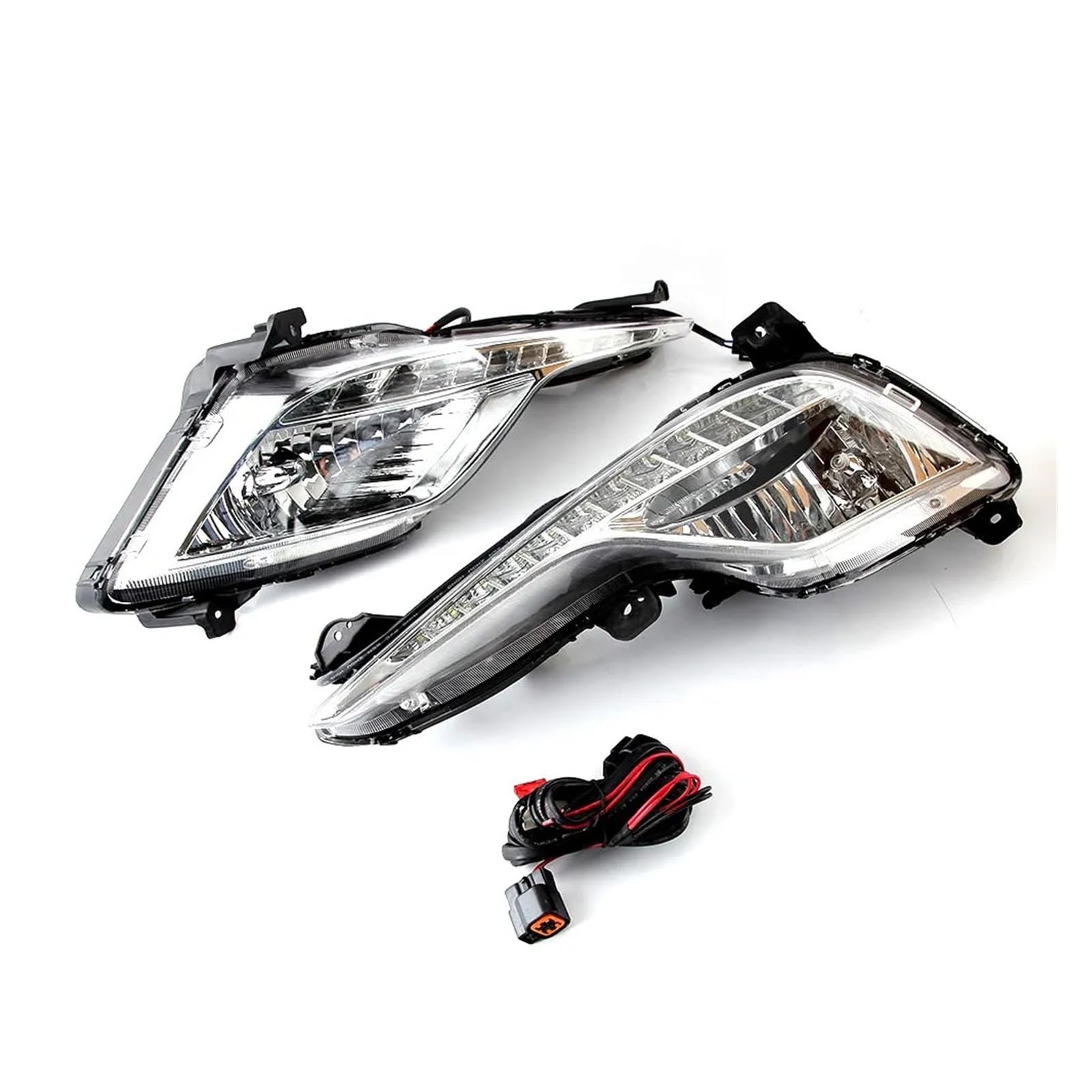 XCZPRKMXY LED DRL Daytime Running Light Front Bumper Driving Fog Lamps Assembly Accessories Compatible With Hyundai Sonata 2013 2014