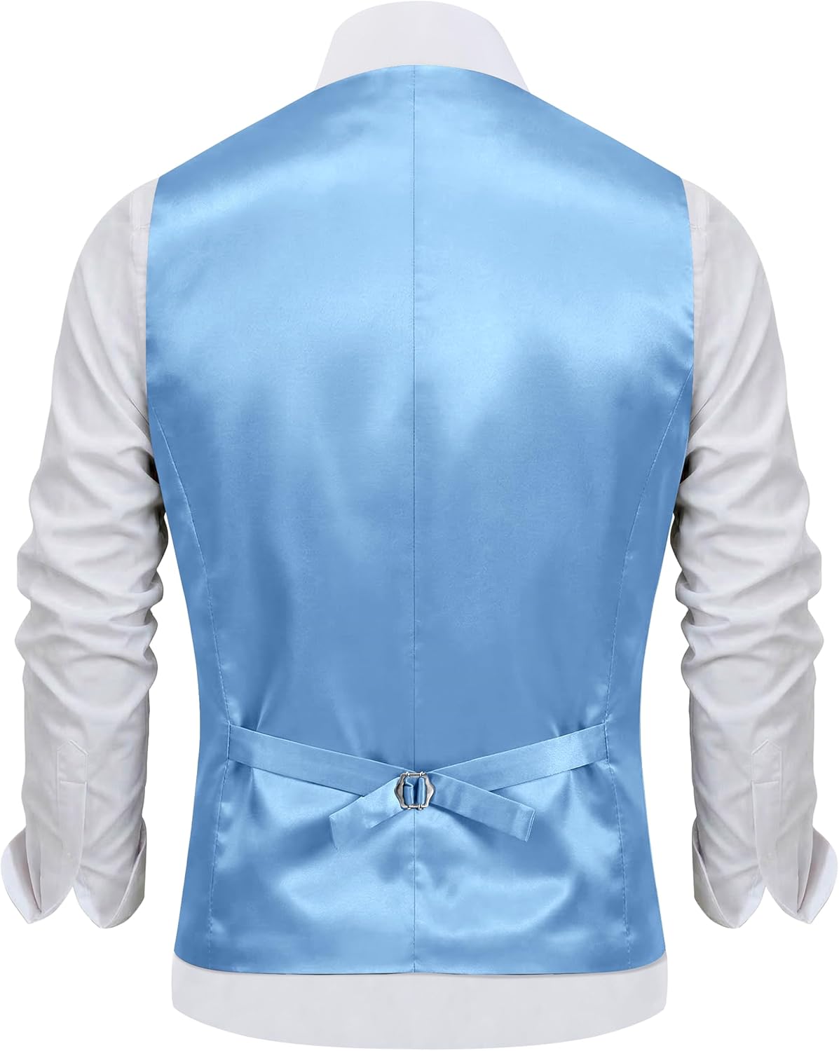Men’s Suit Vest 3-Piece Slim Fit| Satin Back Formal Waistcoat For Business& Casual