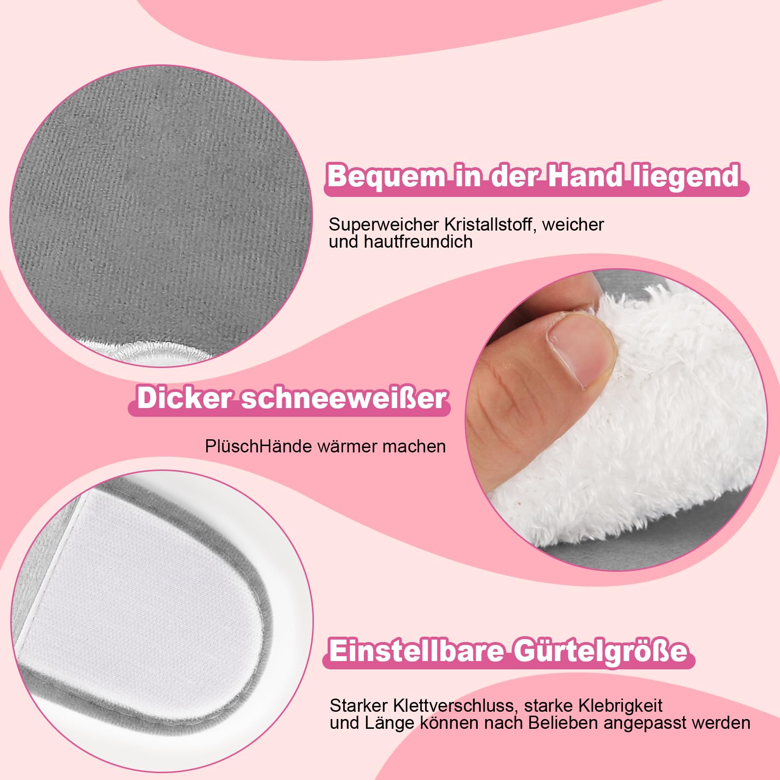 Wärmflaschengürtel 3 in 1 Wärmflasche mit Gürtel, 1L PVC Wärmeflasche mit Bezug Wärmeflasche Wärme Koala Tier 120cm Verlängerte Tragbarer Wärmflasche Gürtel für Rücken Bauch und Nacken