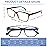 CLASAGA Progressive Multifocus Reading Glasses for Women, Pattern Print Blue Light Block Stylish Ladies Computer Readers (3 Mix, 1.75, x)