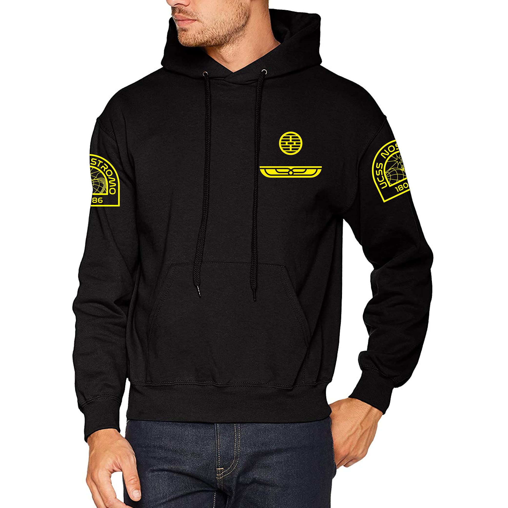 El Desván Nerd Weyland Spaceship Jacket - Sudadera con Capucha para Hombre