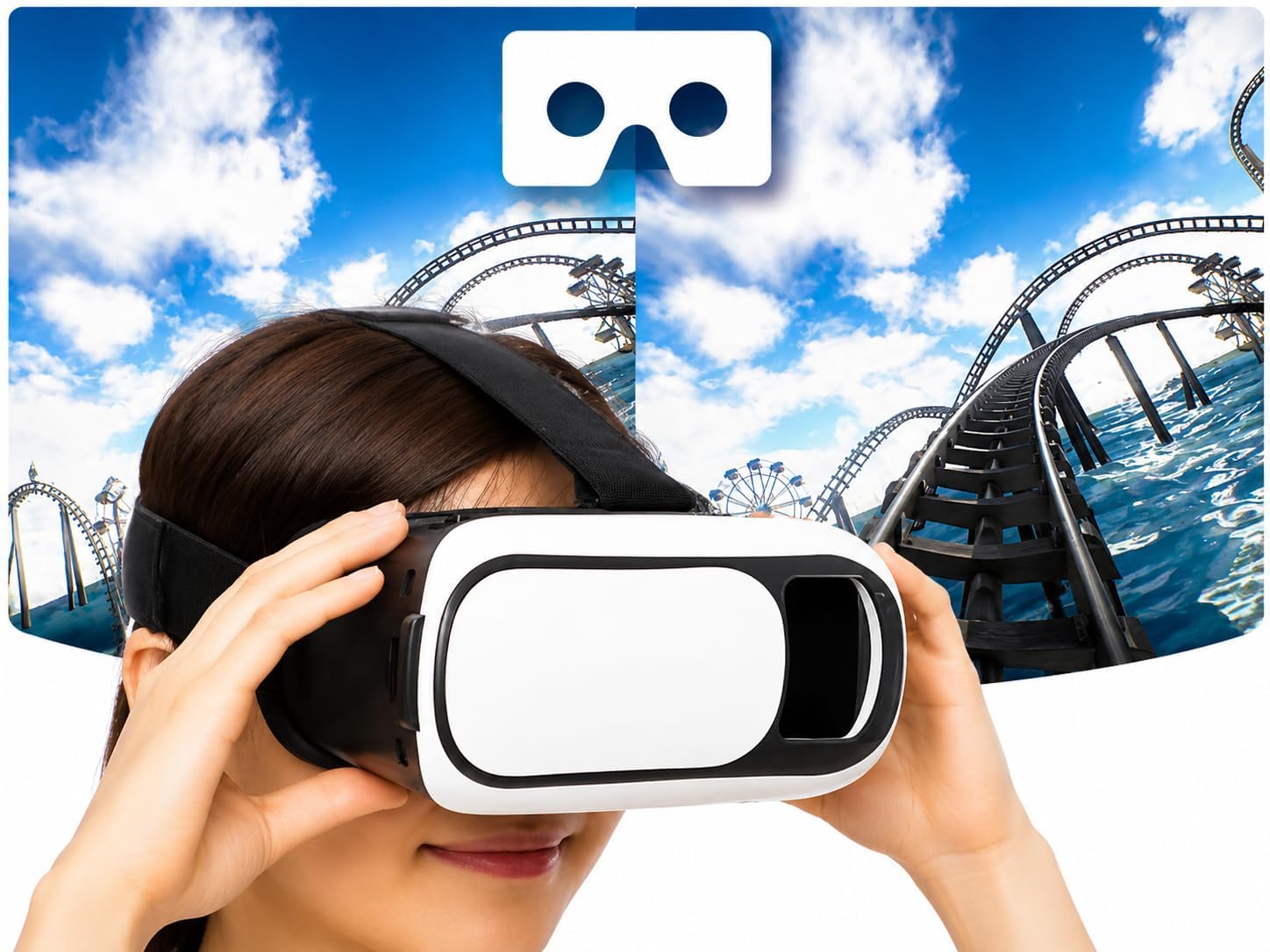 Virtual Reality Headset for Smartphones, 360° Immersive 3D Viewer and Android Cabel Free-image-24