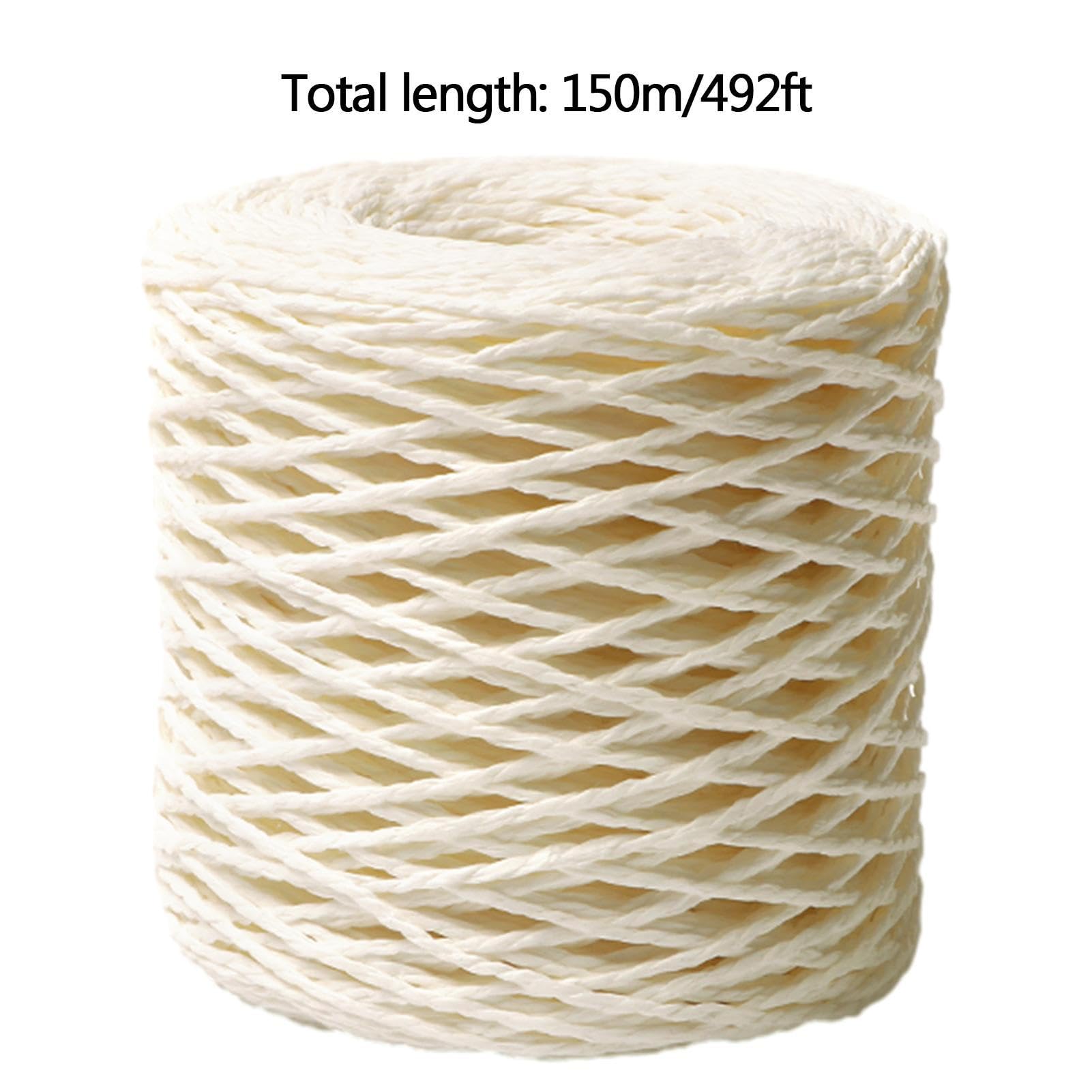 pologmase Cinta de rafia para manualidades | Cintas de rafia natural | Cuerda de rafia en color natural para juguetes, sombreros, proyectos de manualidades y decoración