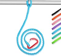 Vista 1 de OCEANBROAD Correa de remo de kayak estirable con cuerda de lanyard para SUP, kayak, botes, canoa, caña de pescar, 4-7 pies