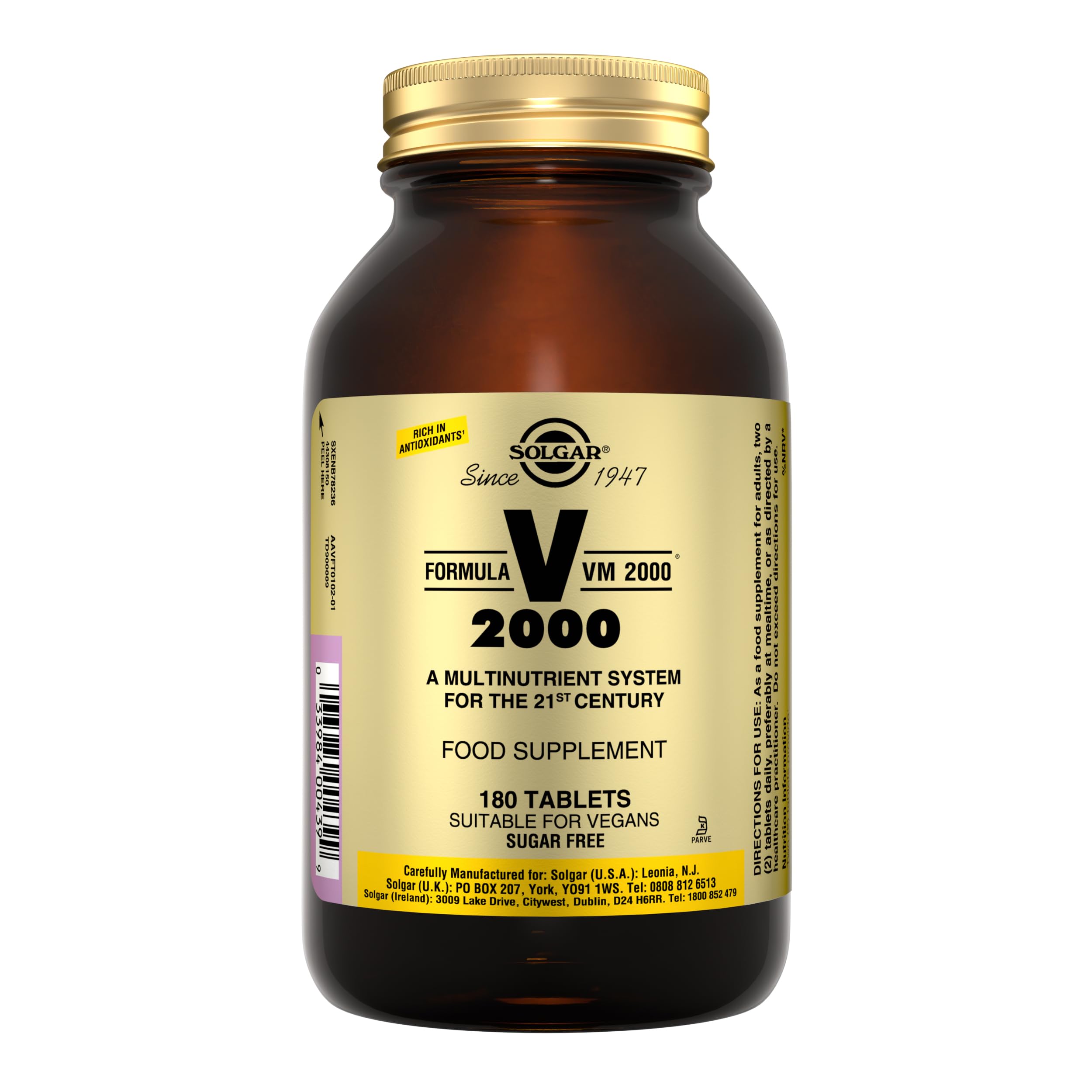 Solgar Vitamins Formula Vm-2000 Tablets 180
