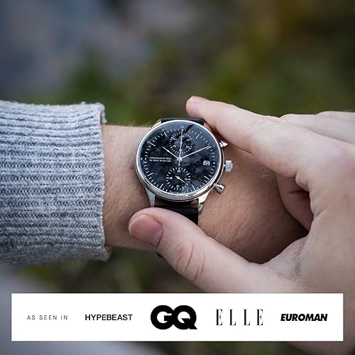 Miniatura 2 de 1844 Cronógrafo Reloj para hombre, acero inoxidable, analógico, resistente al agua