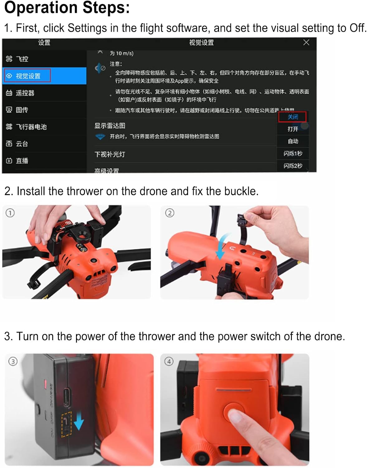 Payload Airdrop Release Drop Device,Drone Delivery Thrower UAV Remote Air Dropping Dispenser System,Drone Delivery Transport Device for Evo II Built in Battery,Wedding Drone Fishing Bait Search Tool