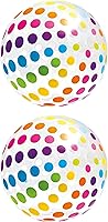 INTEX Jumbo Beach Balls 42 Inch Pack of 2 - Giant Inflatable Fun for Pool, Beach & Lake