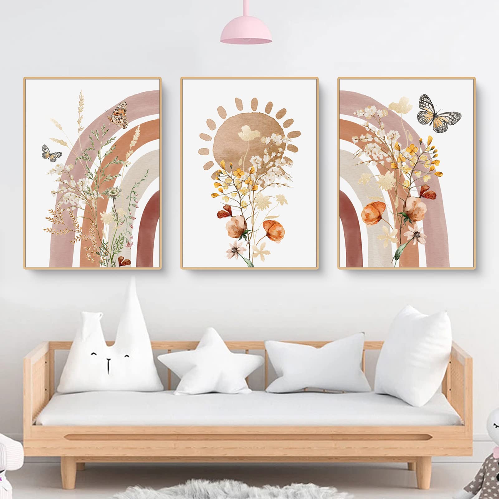 Artpin® 3er Set Poster Kinderzier Von Künstlerin - Bilder Babyzier - A4 Wandbilder Deko Für