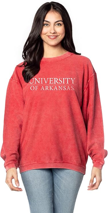 corded crew sweatshirt