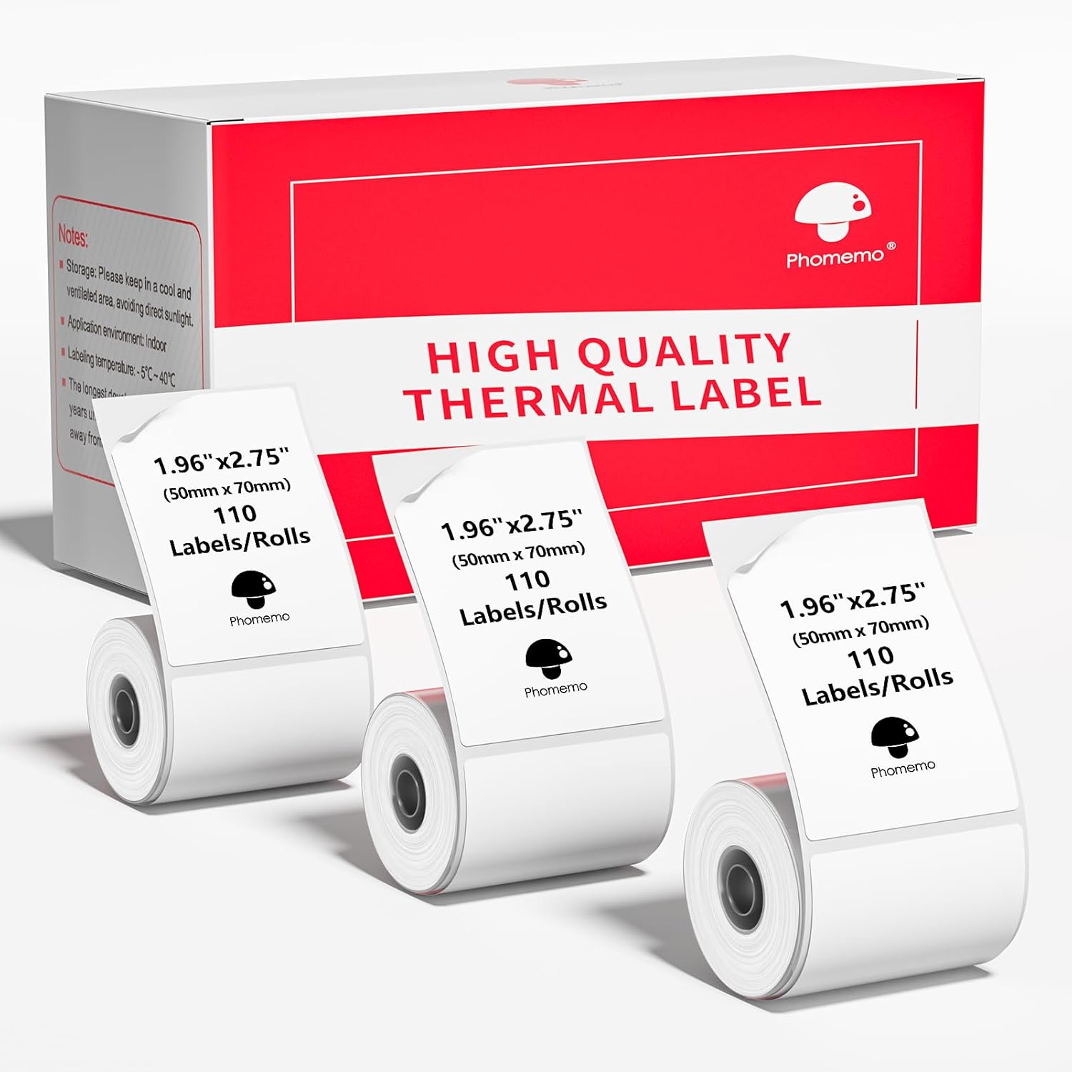 [3x110 pcs] Phomemo Thermal Sticker Label Paper, MultiPurpose Self