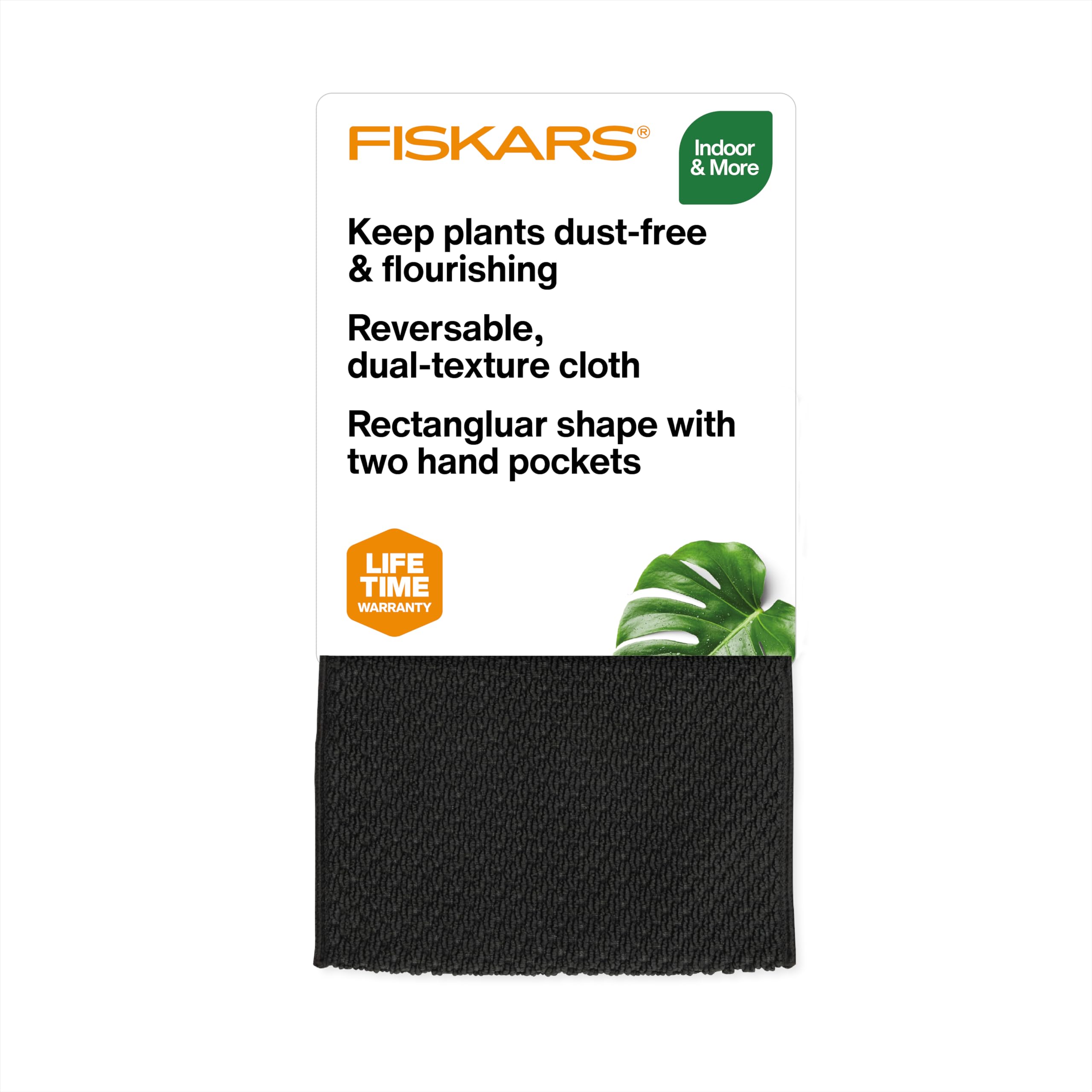Fiskars Sunkiss Plant Care Cloth Microfiber Dusting and Cleaning for Indoor Plants