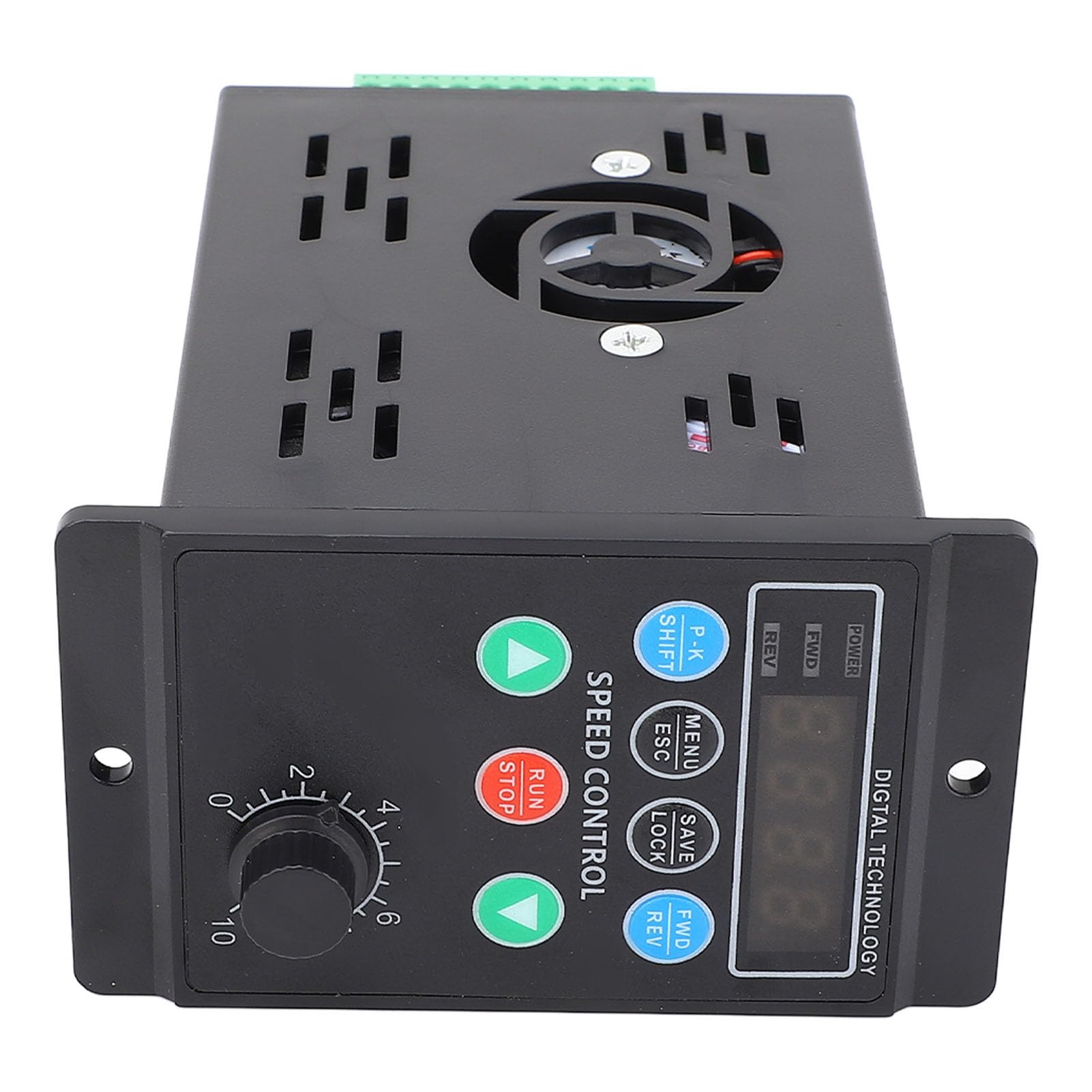 Dpofirs Inversor de Control de Velocidad del Motor Trifásico Variador de Frecuencia Confiable Entrada Monofásica de 176 a 264 V Salida Trifásica de 0 a 220 V para Ventilador del Motor de Bomba