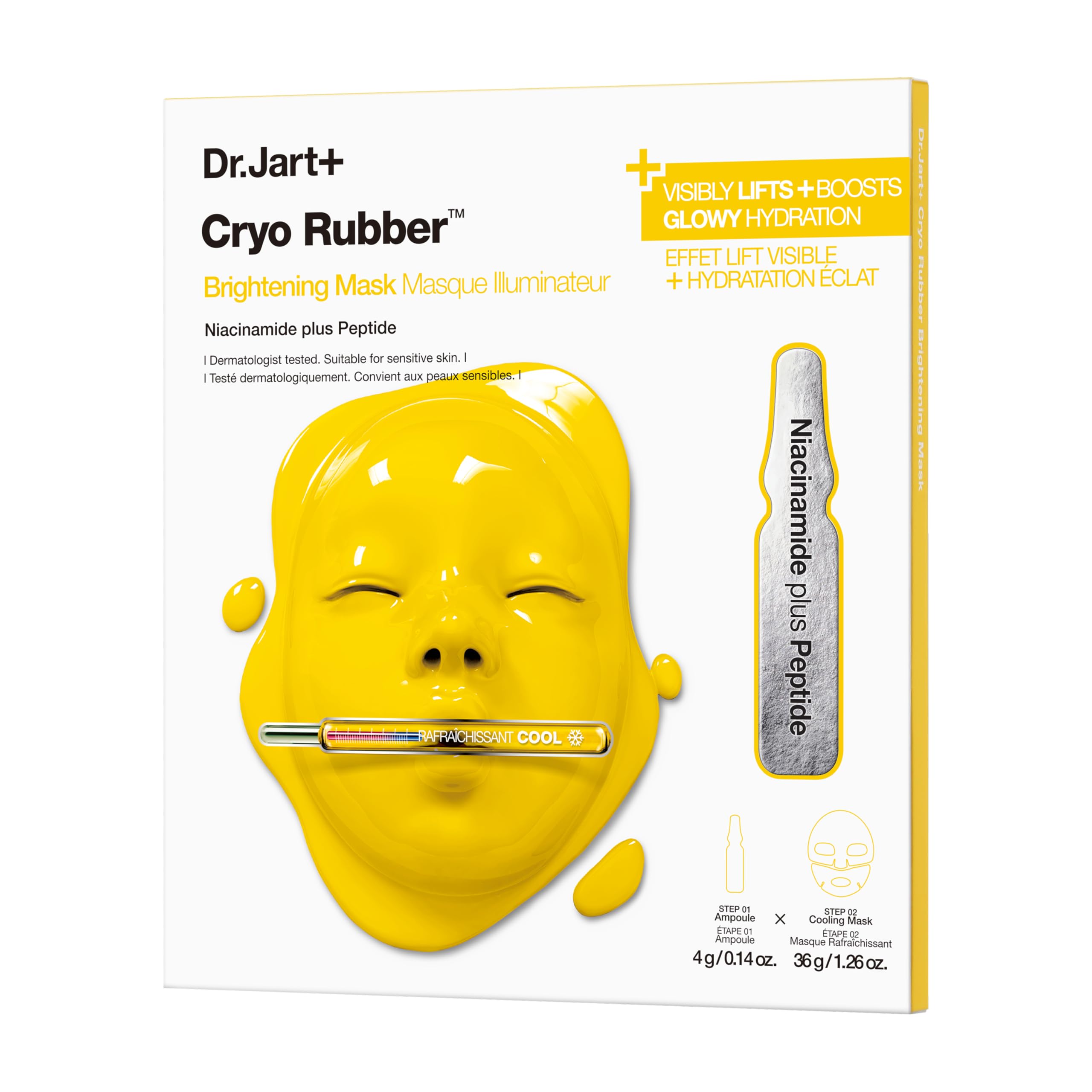 Dr Jart Cryo Rubber Cooling Korean Face Mask with Serum Ampoule Korean Skin Care Travel Size