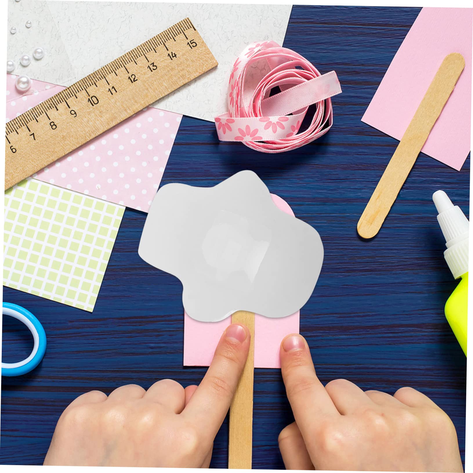 Tofficu 3 Pièces Moule Silicone Moules à Bonbons Décor De Bébé Matériel De Fabrication De Gâteaux Bricolage Moule De Fabrication D'ornements Hauts De Forme De Gâteau Gel De Silice Blanche