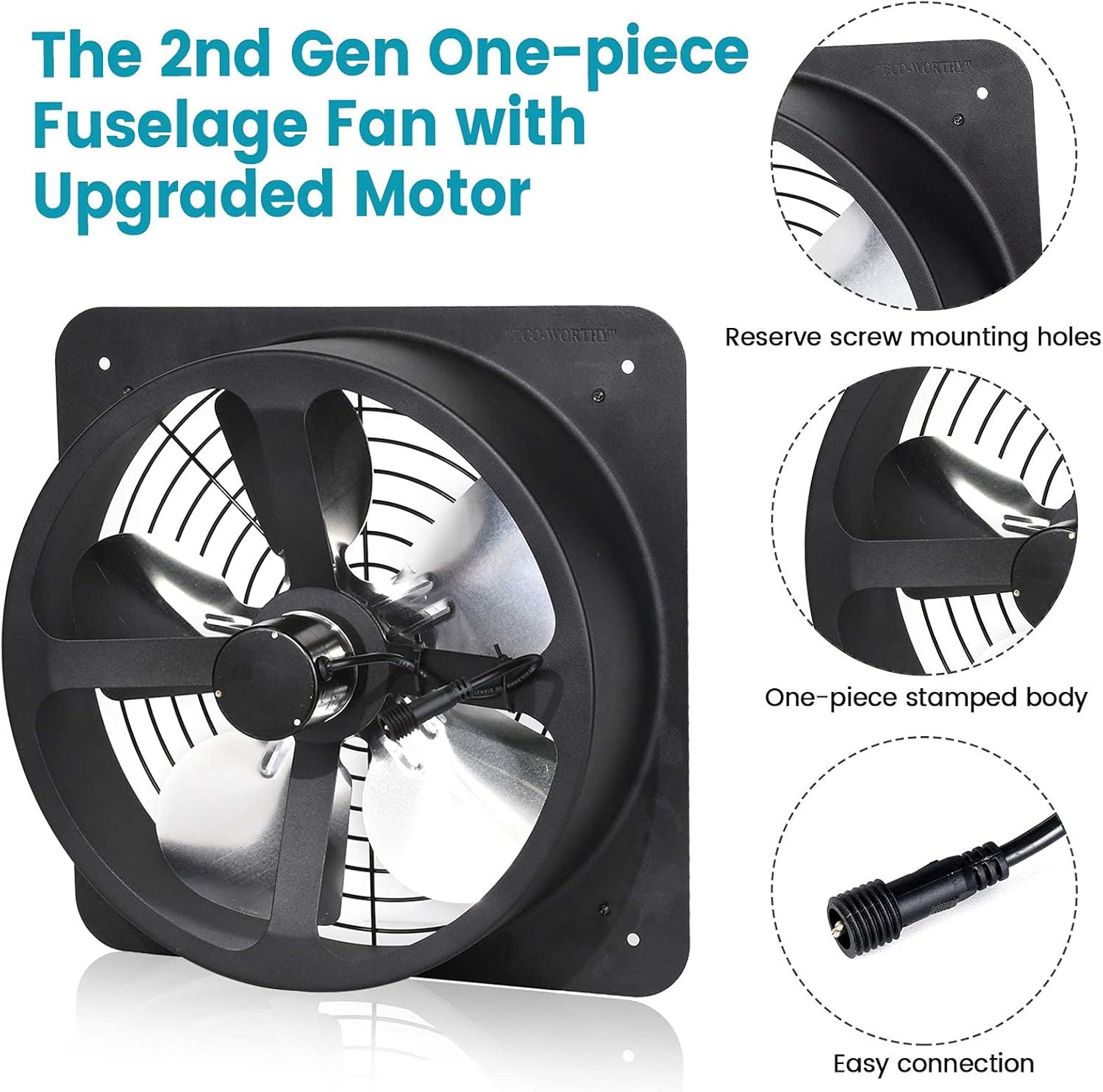 Super Sale 🛒 Pumplus 30 Watt Solar Fan kit, 30W Foldable Solar Panel & 14 25W Steel DC Fan with Anti-Rust Paint for Attic/Greenhouse/Shed/Barn