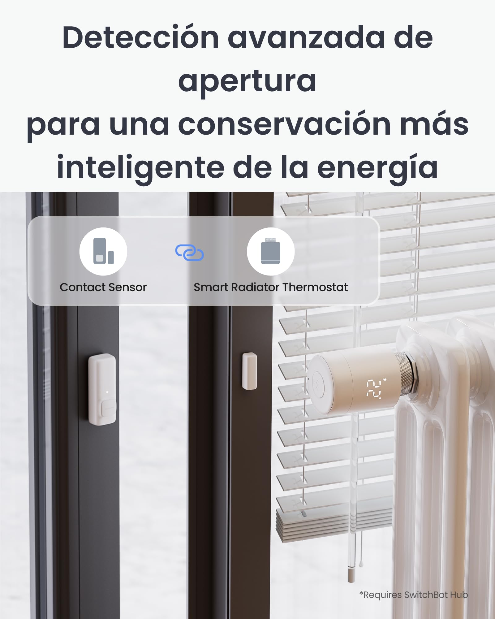 SwitchBot Termostato Inteligente para Radiador, Bluetooth, Control por App y Temporizador, bajo Consumo, fácil instalación, Compatible con Alexa, Apple Home y Google Home (Requiere SwitchBot Hub)