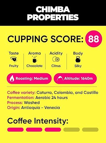 Miniatura 2 de MERA CH!MBA Café colombiano café arábica de tostado medio de grano entero de grado especial 16.01 oz, una verdadera experiencia de café