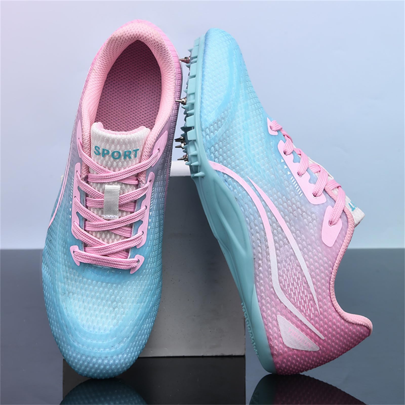 Chaussures De Course À Pointes Chaussures D'athlétisme Hommes Femmes Sprint Saut Course Baskets pour Enfants
