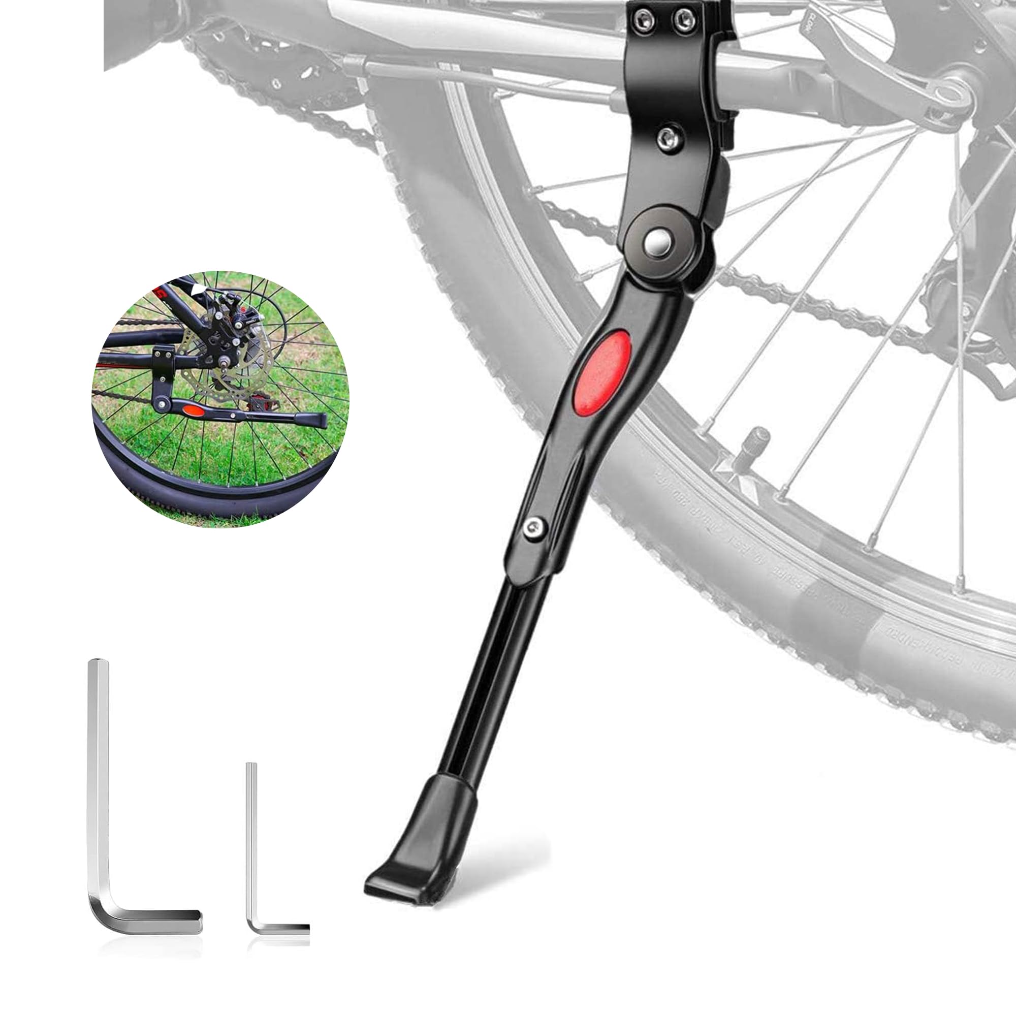 laeeyin Fahrradständer 24-28 Zoll,Höhenverstellbarer Fahrradständer,Fahrradständer geeignet für Citybikes,Mountainbikes