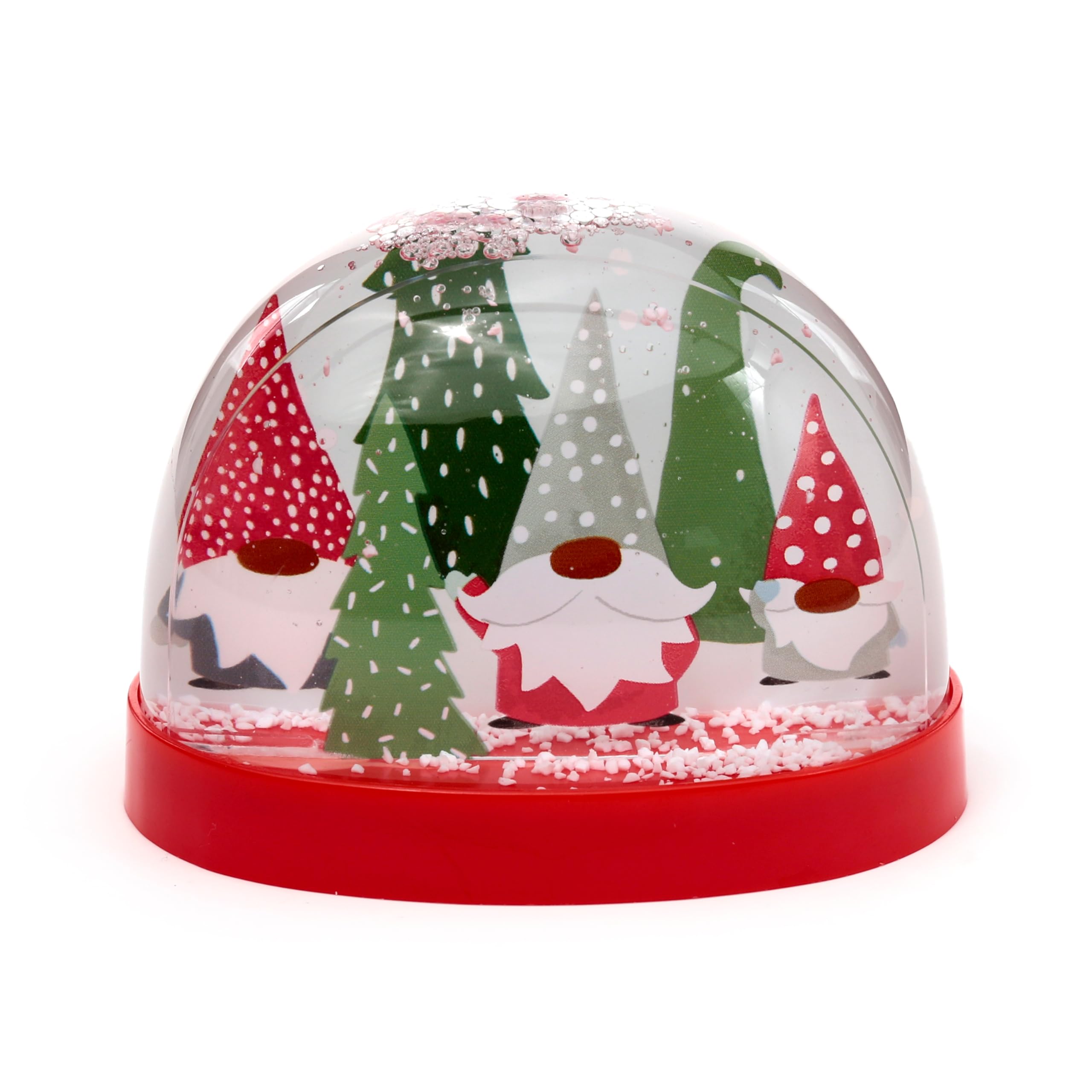 Puckator Red Christmas Gonk Large Glitter Snow Storm