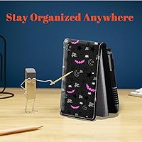 Vista 3 de Juego de 4 soportes para bloc de notas de tamaño de bolsillo, de piel sintética, mini bloc de notas con 2 bloc de notas pequeños y lápiz capacitivo