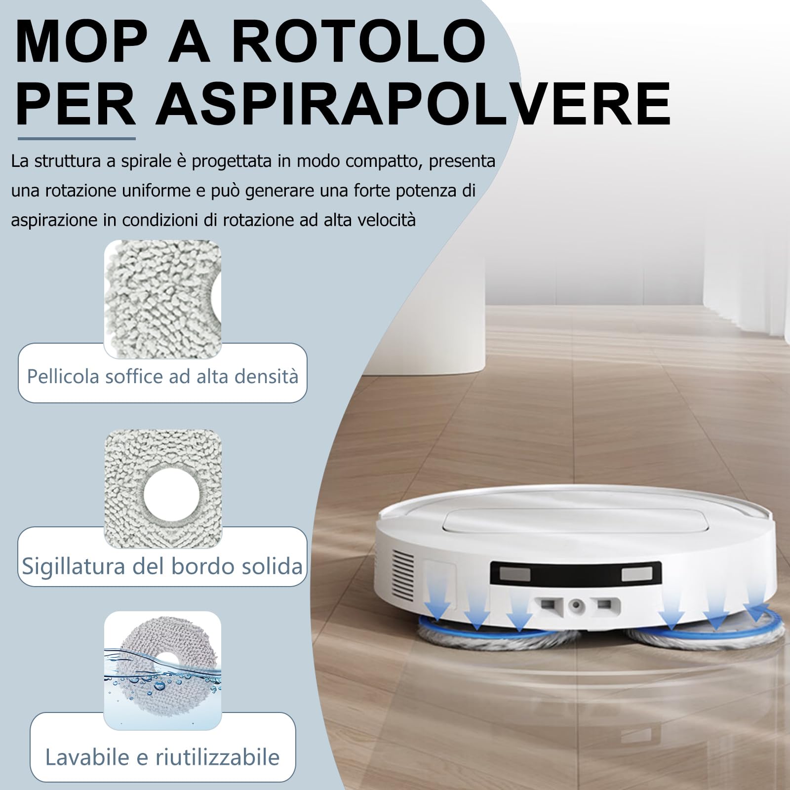 Accessori da 21 Pezzi per Ecovacs Deebot T50 Pro Omni Gen2, T50 Omni, T50 Omni Gen2, T50 Pro Omni, T50 Pro Aspiratore Pezzo di Ricambio, T50 Set di Accessori
