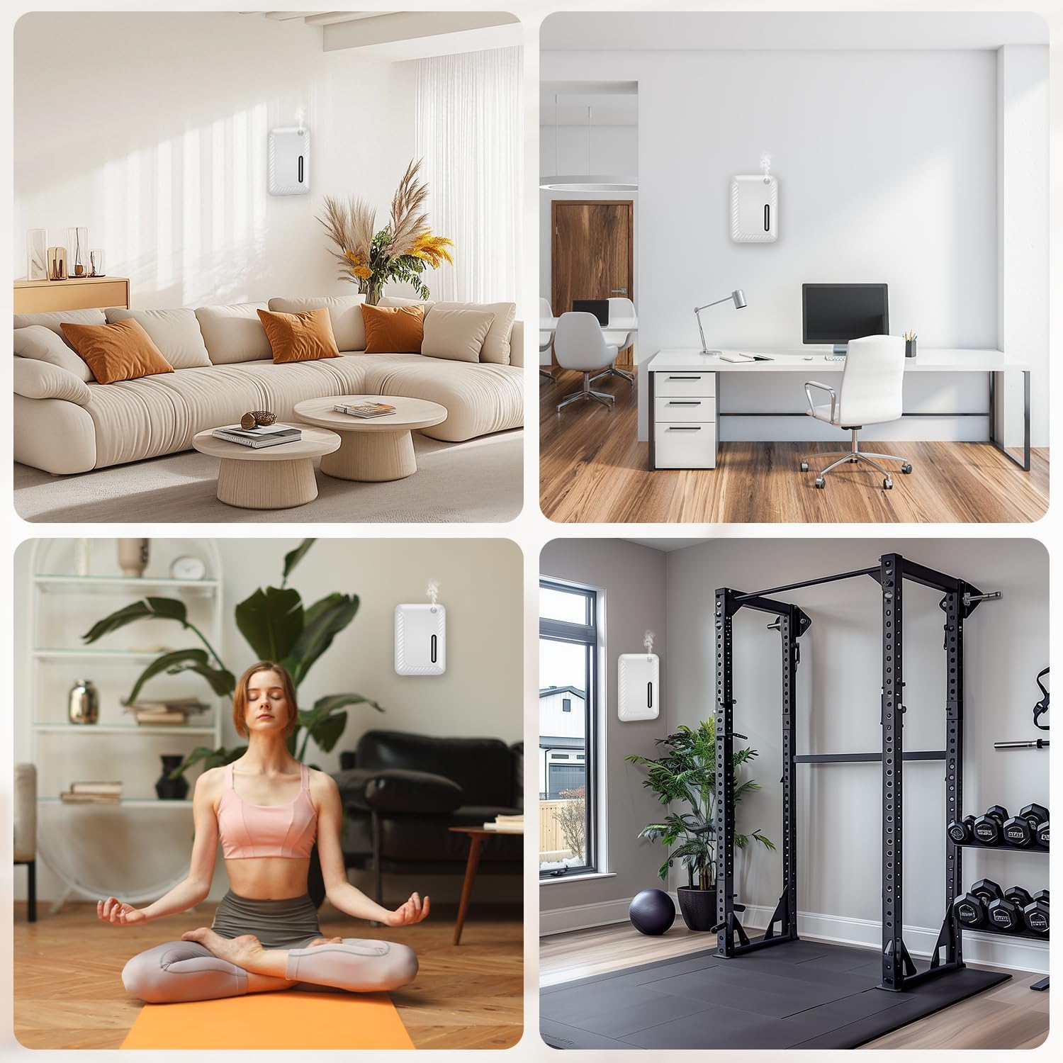 Smart Essential Oil Diffuser for Large Spaces, 250mL Capacity Covering 2300 sq.ft, Programmable Timer, for Home Office Commercial Aromatherapy, White - Image 7