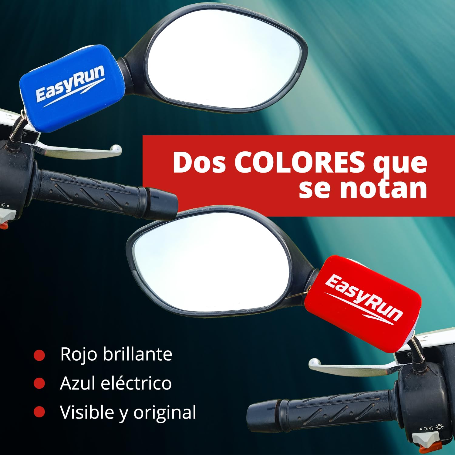 Soporte Moto de Silicona Compatible con Via-T, Bip&Drive, Pagatelia y Fulli – Funda Telepeaje Moto Splash Resistant con Correas Ajustables – Porta Peaje Moto (Rojo)