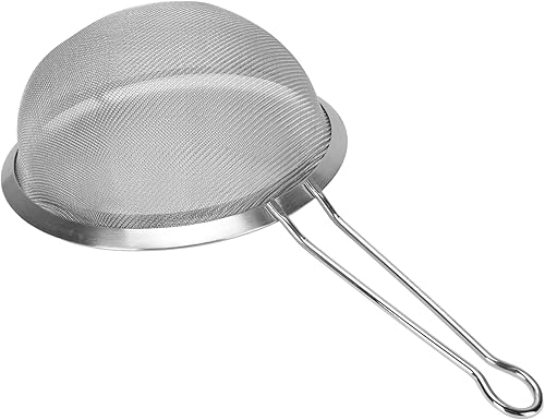 Miniatura 6 de Colador de malla de acero inoxidable 316, colador de tamiz de alambre grande, colador de acero para alimentos con mango resistente para pasta,