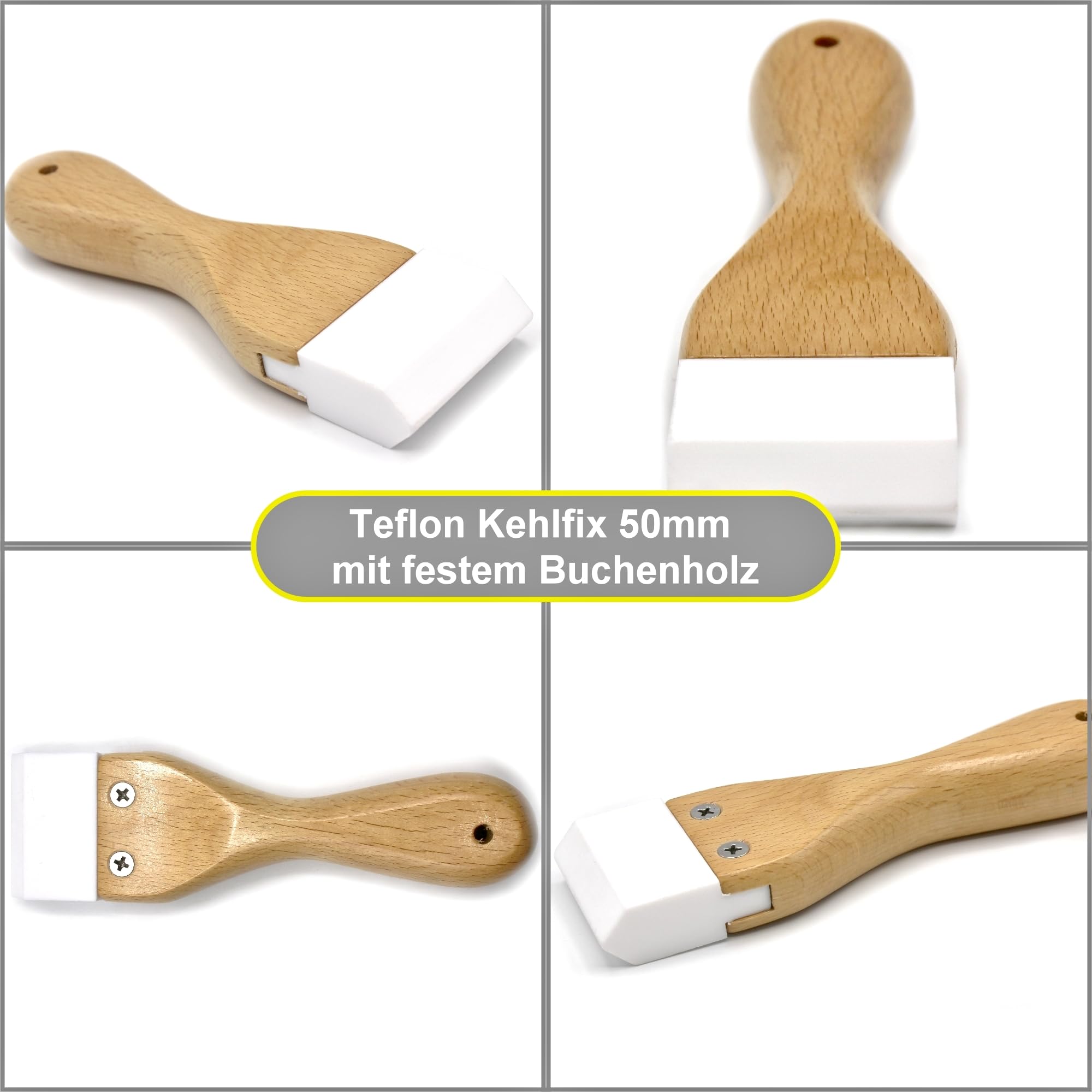 Profi Kehlfix aus PTFE Teflon für Heißluftföhn Heißluftschweißgebläse zum Andrücken von Flachdach Dichtungsbahnen