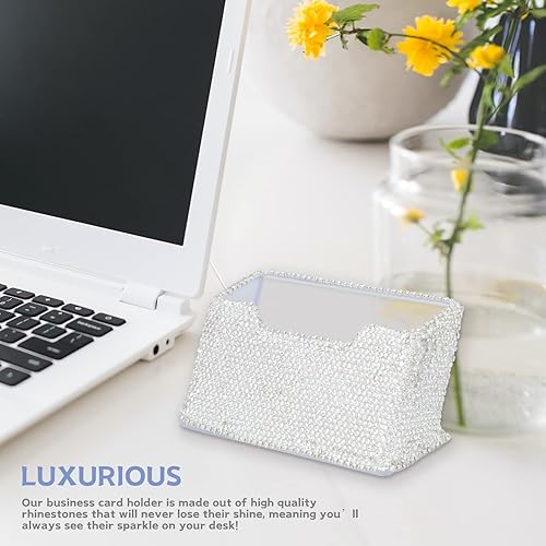 Miniatura 2 de KEYPOWER Soporte para tarjetas de visita para oficina, pantalla profesional y de lujo, tarjeta de identificación de oficina para mujer con