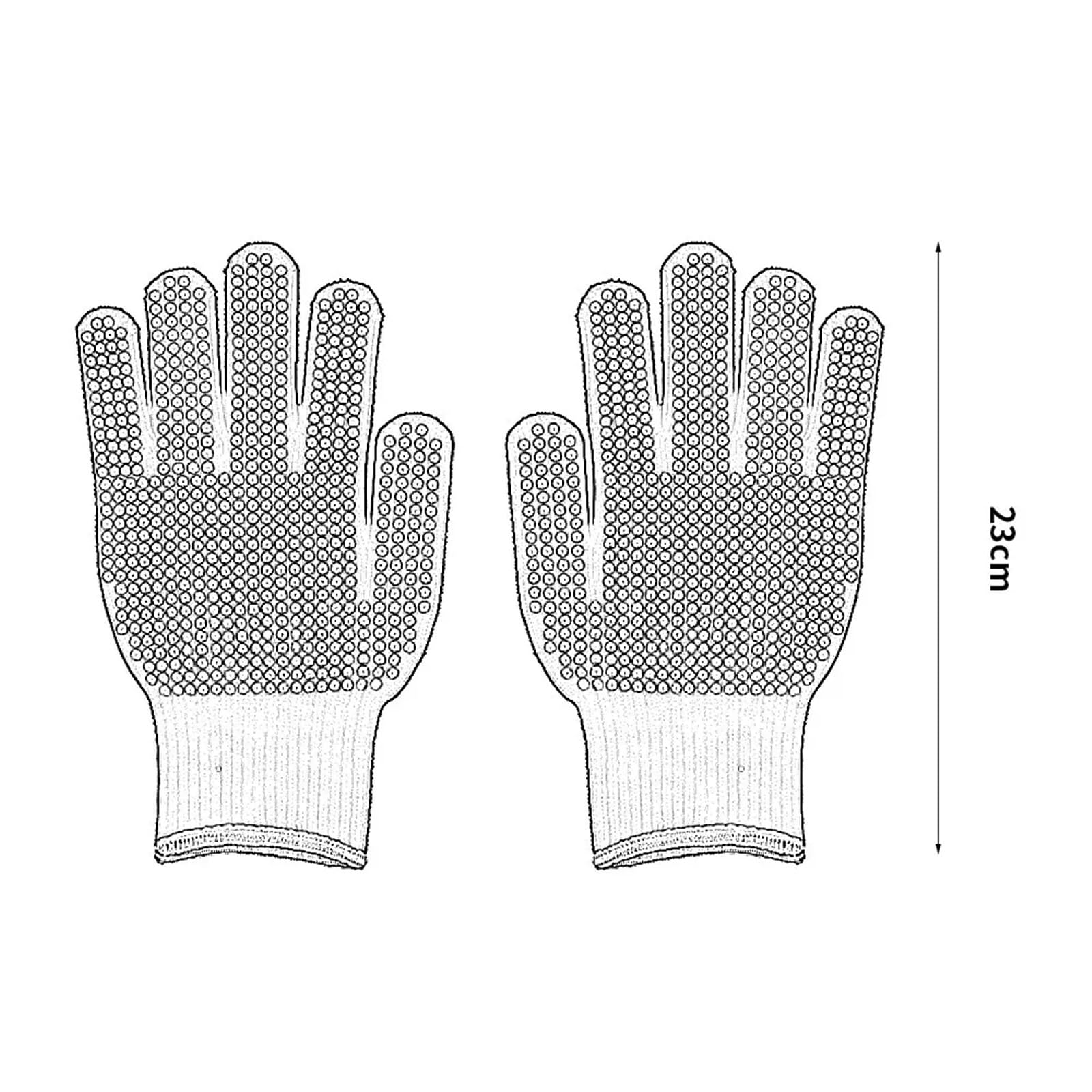 Gants de Gril résistants à la Chaleur, Gants de Four antidérapants en Coton Polyester résistant à la Chaleur, Combinaison for la Cuisson, Le Barbecue, la friteuse, la Cuisine pour Grillades(Red)