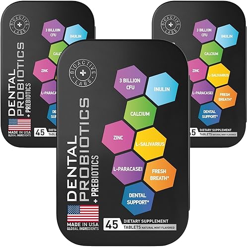 Miniatura 9 de Probióticos dentales para dientes y encías, el mejor probiótico oral para dientes, encías y mal aliento - Lactobacillus Salivarius Probiótico y