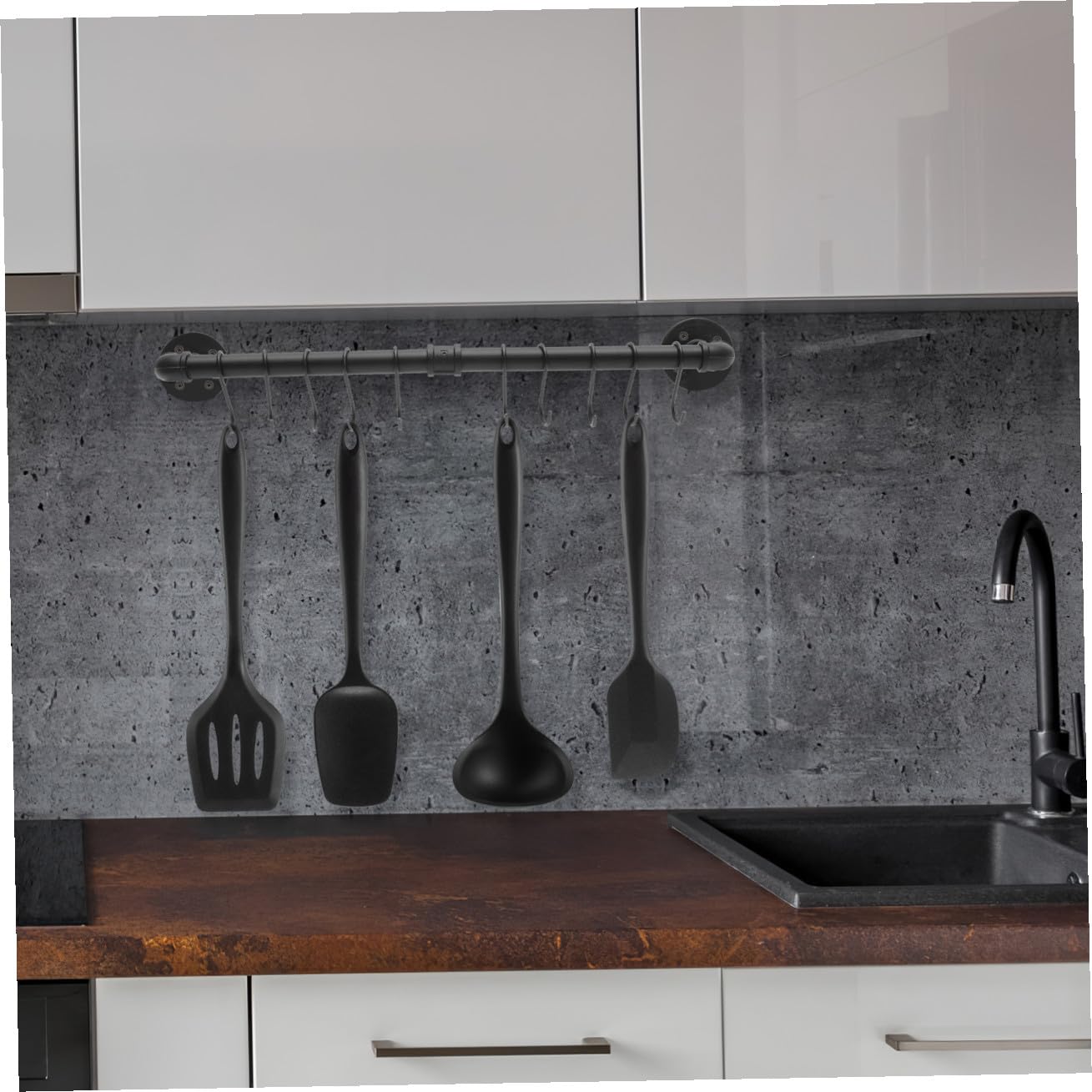 Cabilock Muraux En Métal Pour Casseroles Et Poêles Support Industriel Pour Ustensiles De Cuisine Facile À Installer