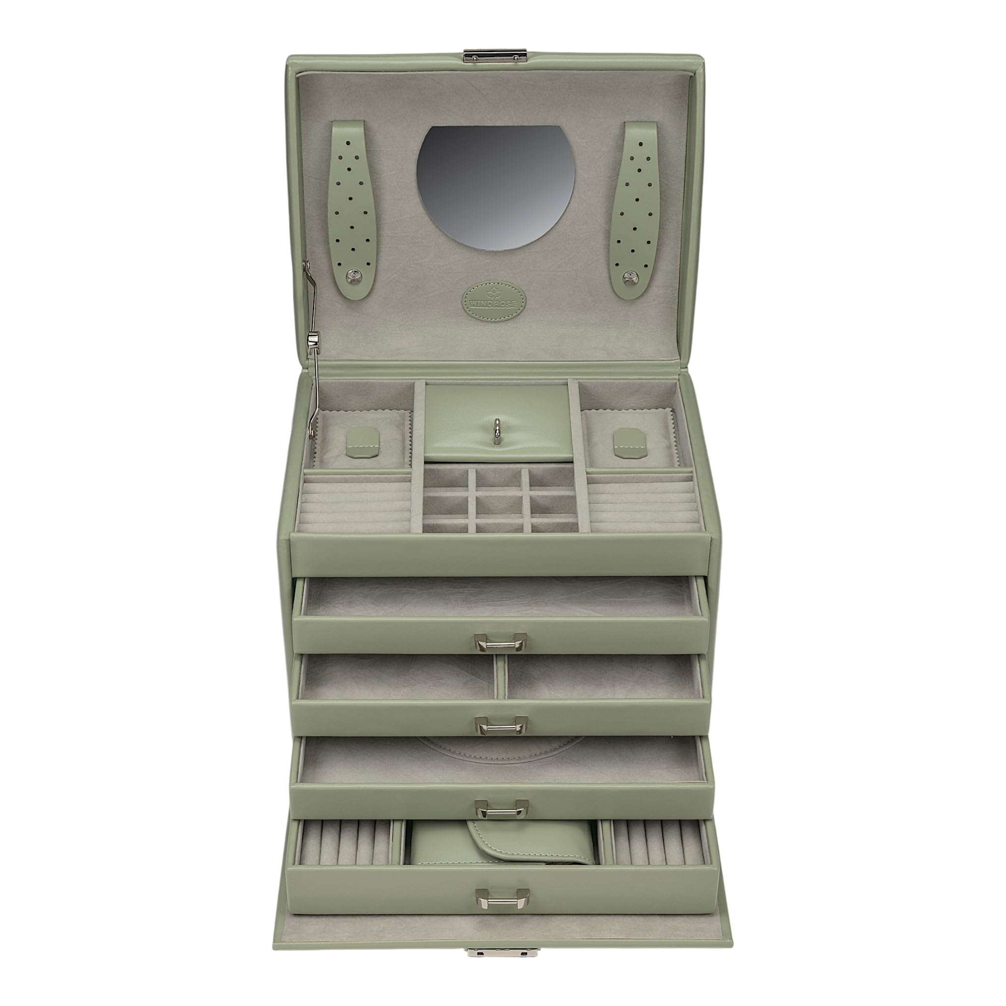 WINDROSE Merino Fashion Jewelry Box szałwia