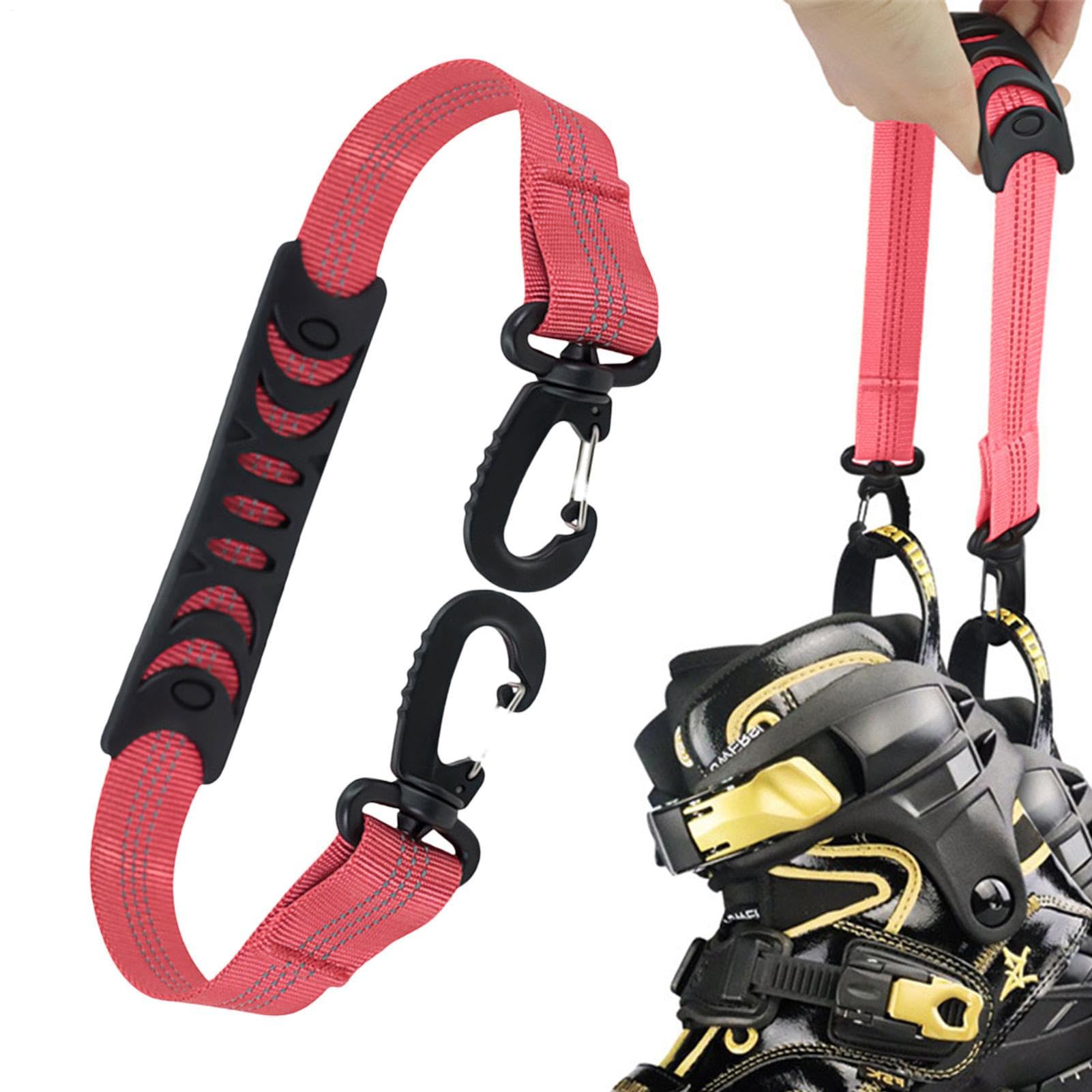 Ski Carrier Strap | Portable Skate Straps - Easy Carry Ski Boot Straps for Adult & Youth, Snow Winter Gear Accessory
