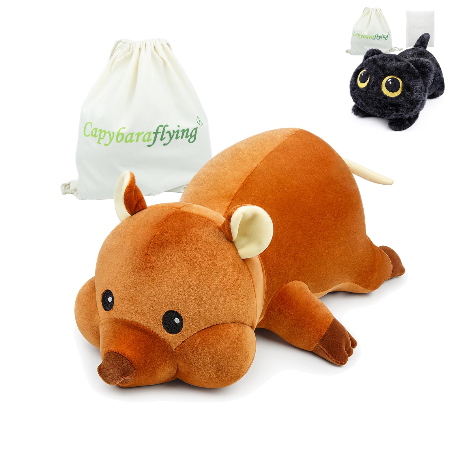 capybaraflying Weighted Quokka Plush Toy 50cm, Simulation Short Tail Kangaroo Weighted Plushies Toy,Microwavable Soft Stuffed Animal Cuddle Pillow,Suitable for Bedroom, Living Room, Party Decoration. — image 1