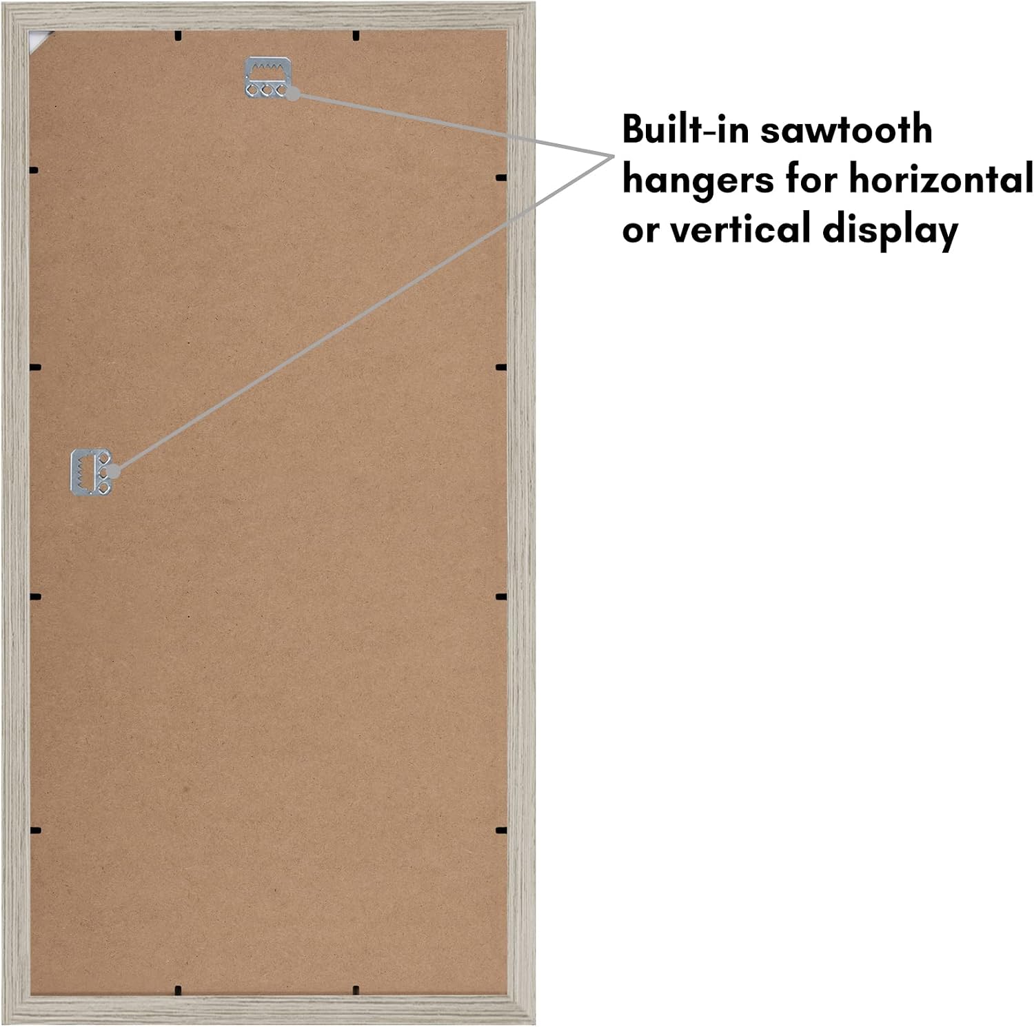 Americanflat 11x22 Newspaper Frame with Polished Plexiglass - Display for Assorted Media Articles - Signature Collection - Modern Picture Frame for Wall Display - Driftwood