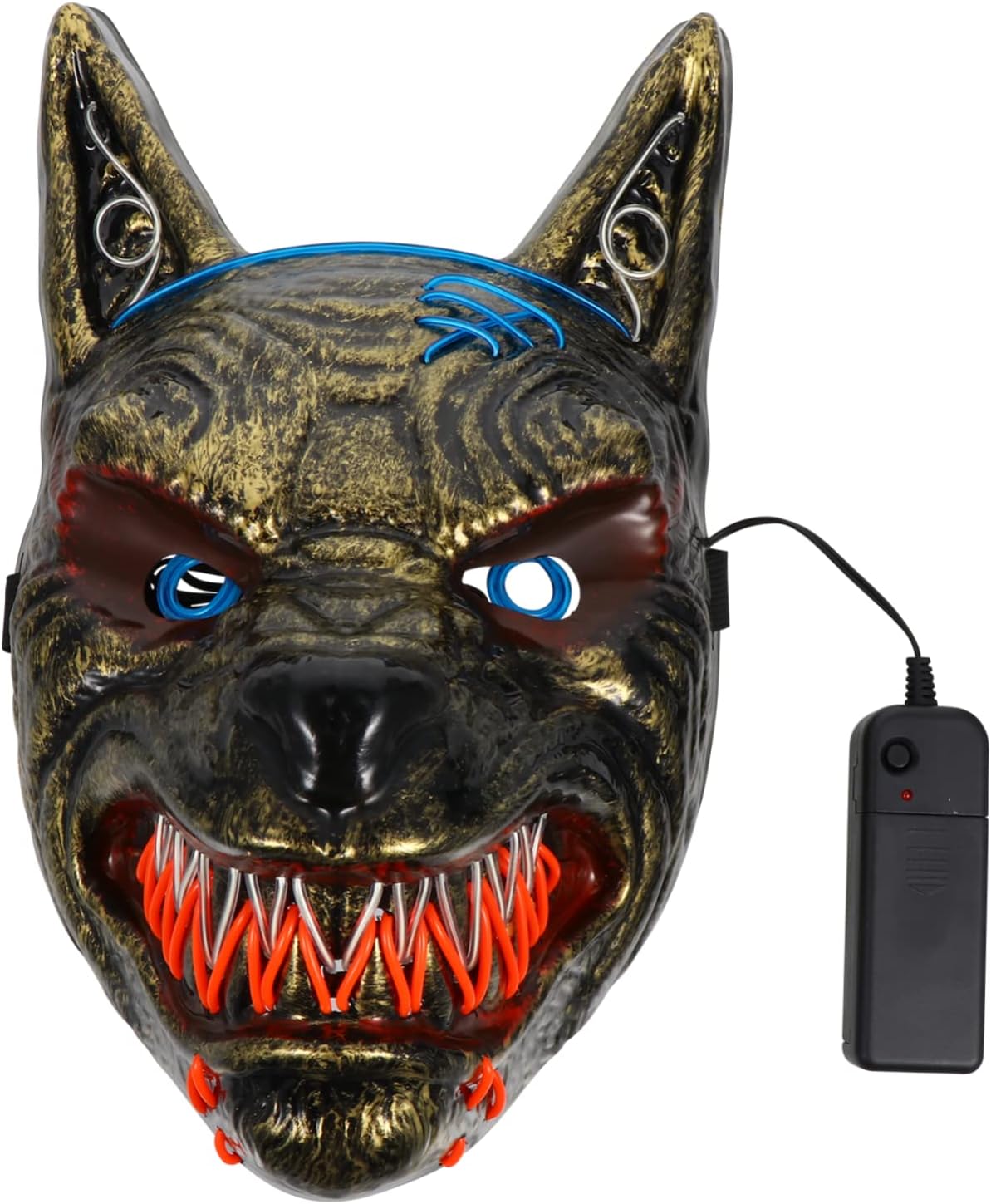 LED Scary Halloween Mask Ghost Festival Carnival Costume Mask for Adults Light Up for Masquerade LED Scary Halloween Mask Ghost Festival Carnival Costume Mask for Adults Light Up for Masquerade