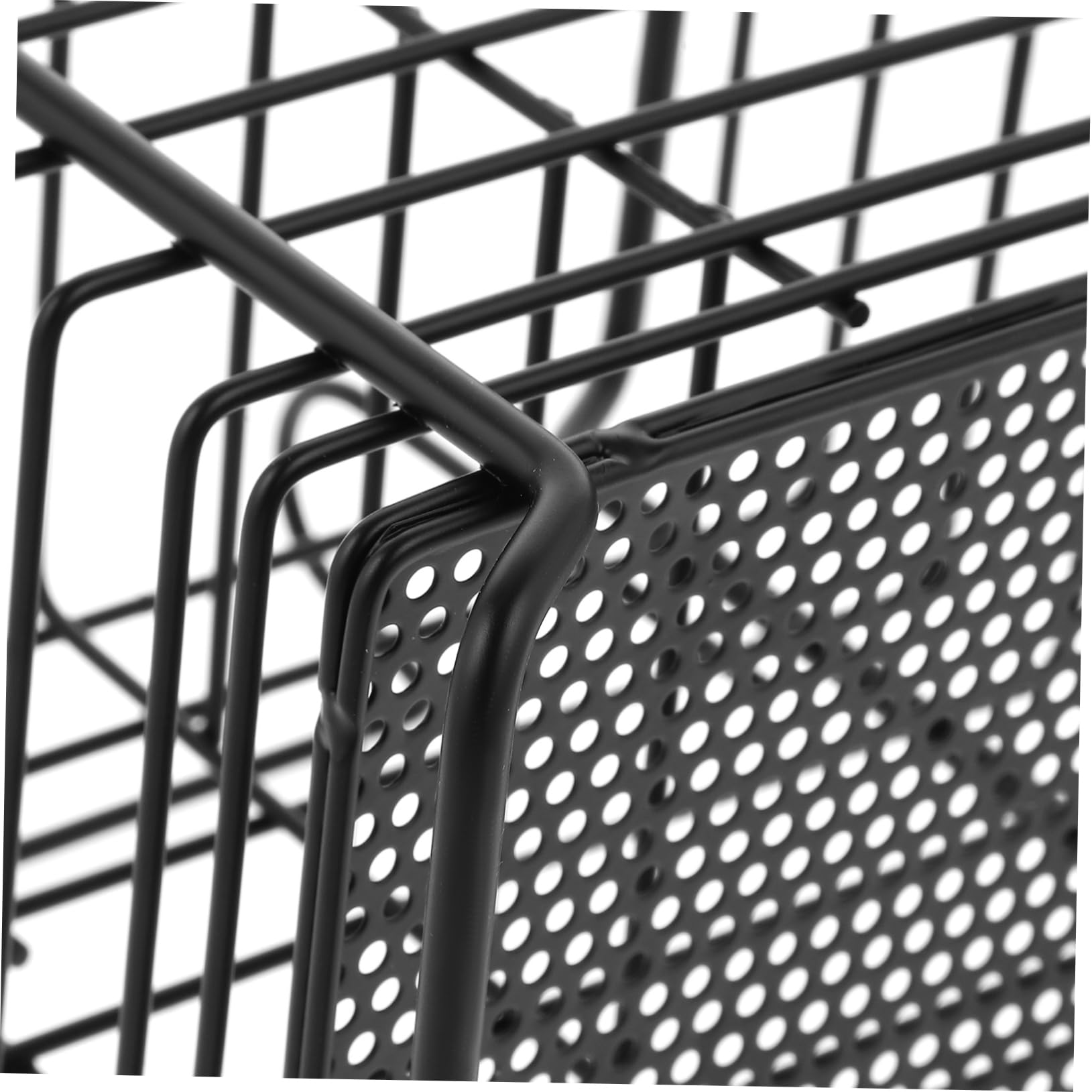 Cabilock Iron Chopsticks Holder Black Hanging Cutlery Drying Rack with Ventilation Design for Fast Drying Iron Utensil Organizer with Back Hook for Easy Attachment