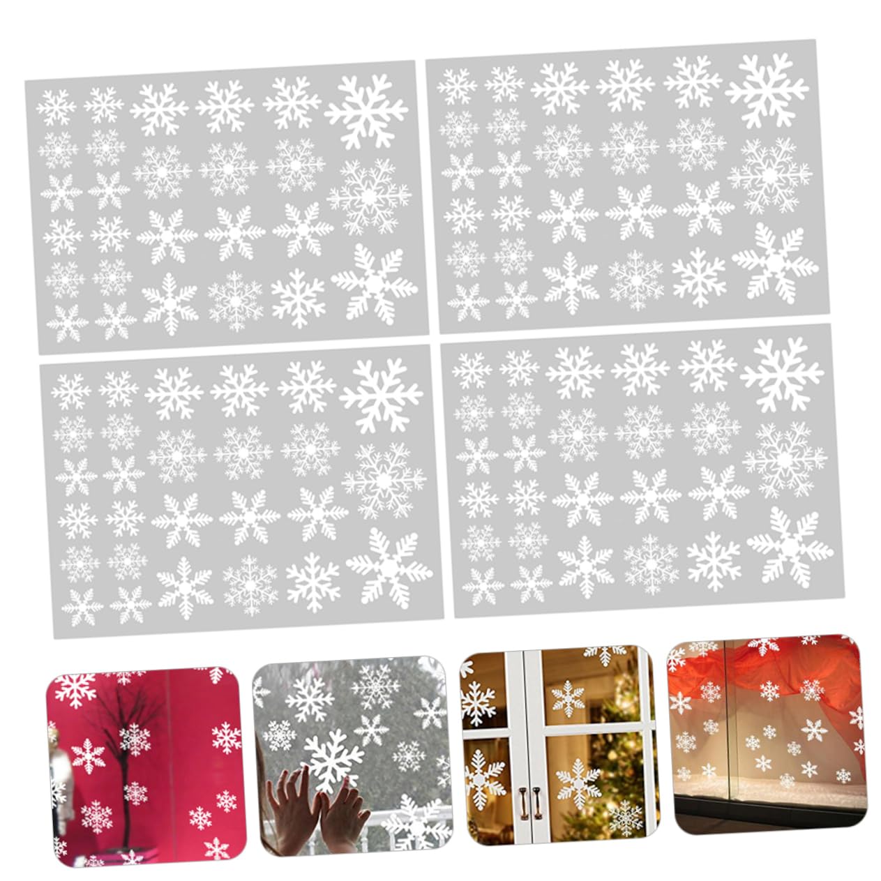 Cabilock 12hojas Calcomanías De Ventana Para Navidad De Adhesivos Estáticos De Para Decoración De Fiesta y Ventanas Para Navideño