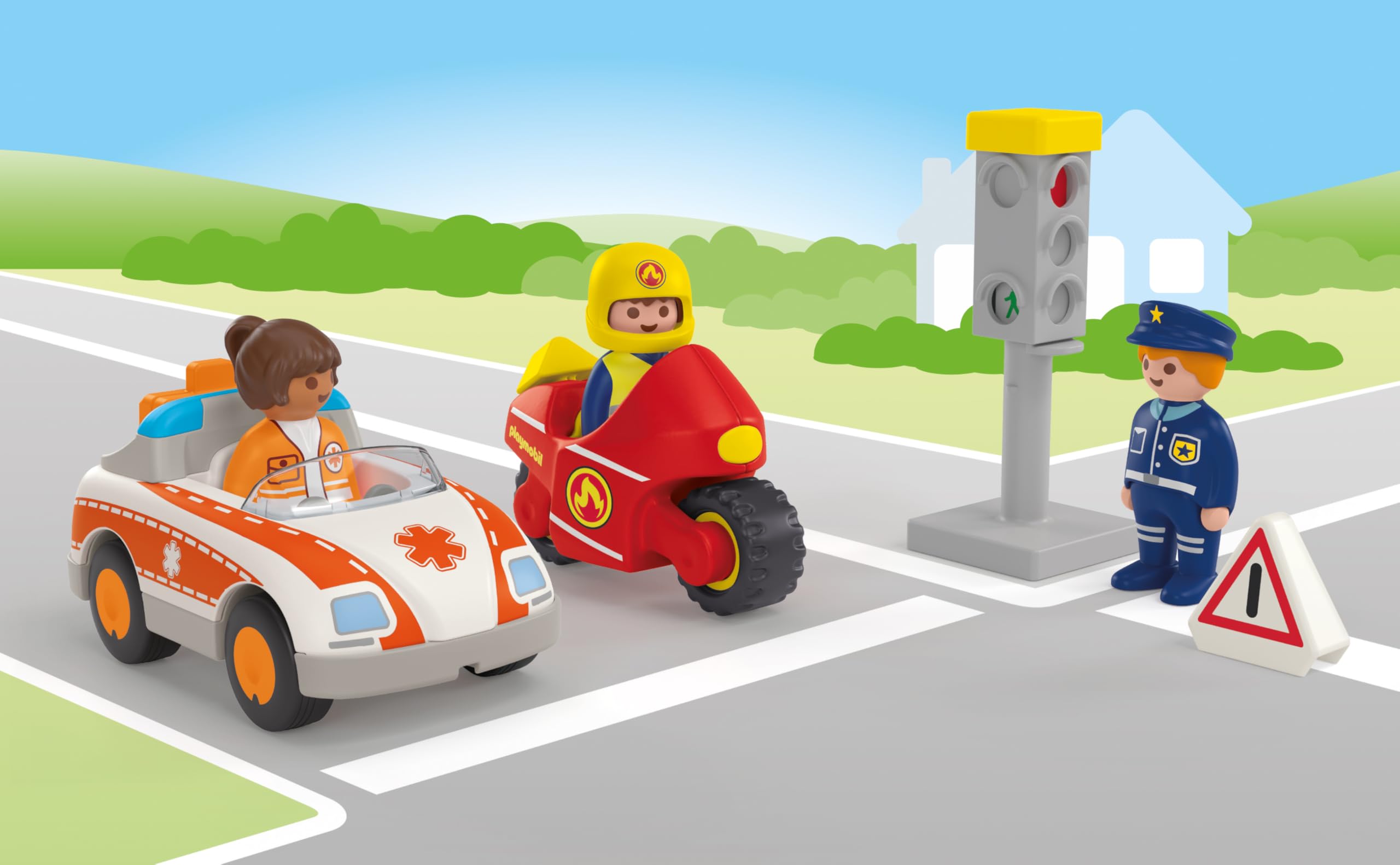 PLAYMOBIL 71692 JUNIOR: Everyday Heroes, including woman doctor, firefighter, and police officer - Image 4