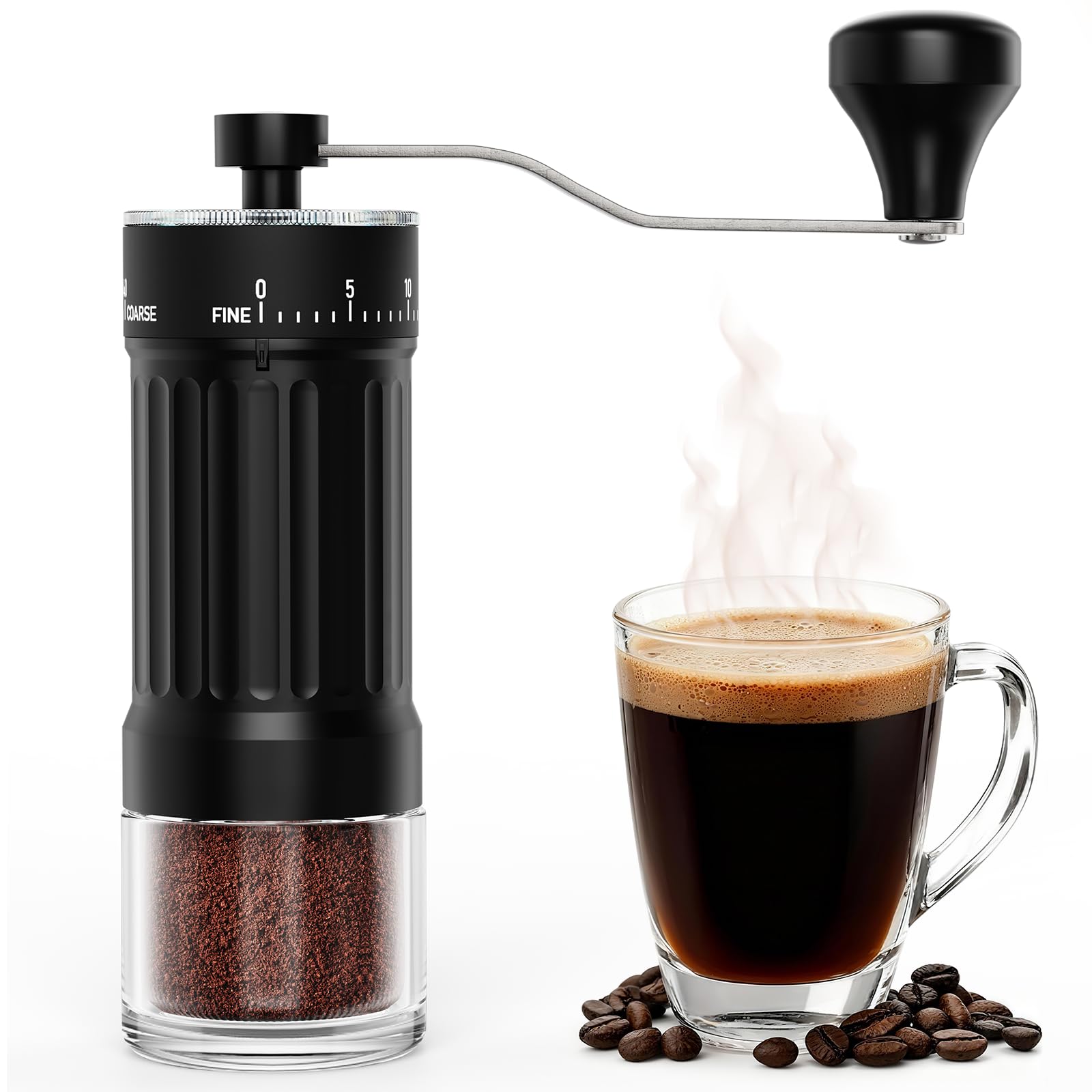 Euqvunn Moulin à Café Manuel avec Meule en Céramique