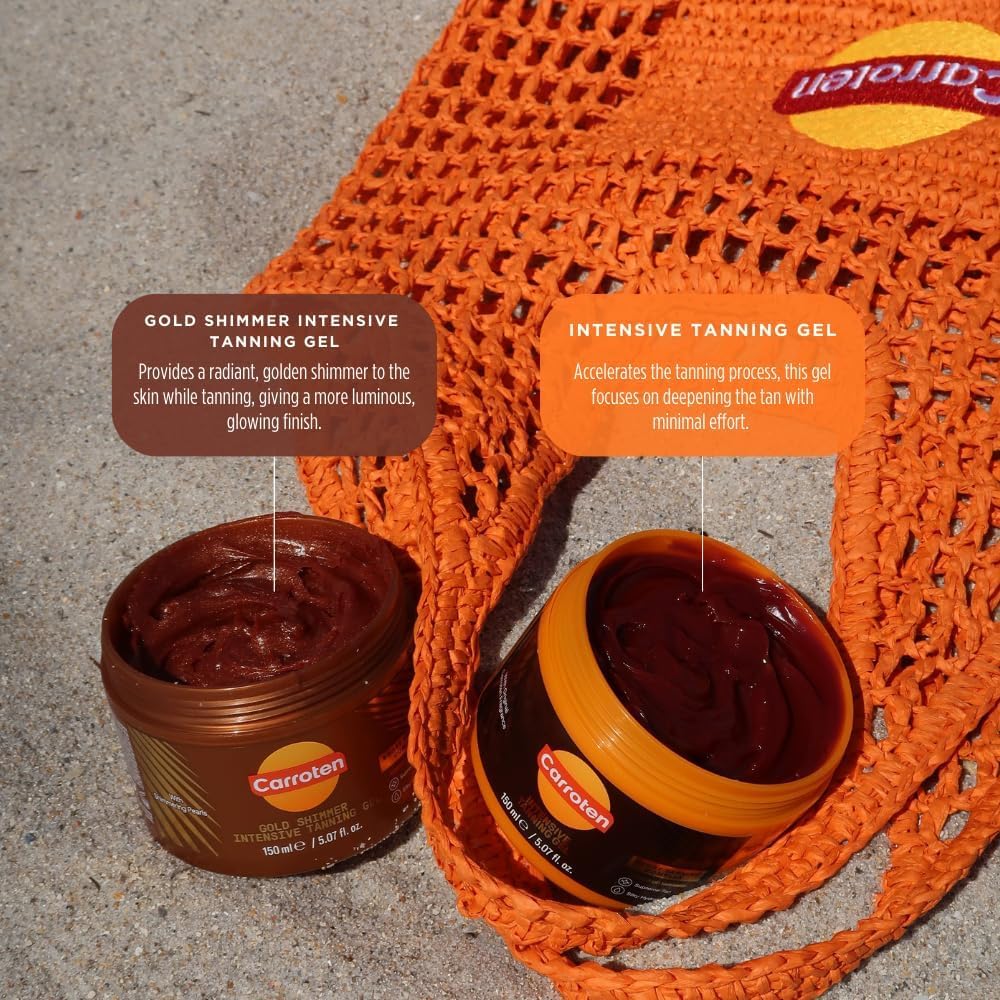 Carroten Gold Shimmer Gel Acelerador del Bronceado Crema Bronceadora 150 ml