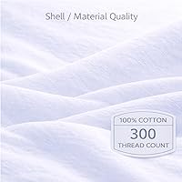 Vista 4 de Juego de 2 almohadas de plumón 100% de lujo, tamaño estándar, fabricadas en la familia en Nueva York, almohadas de cama transpirables para dormir