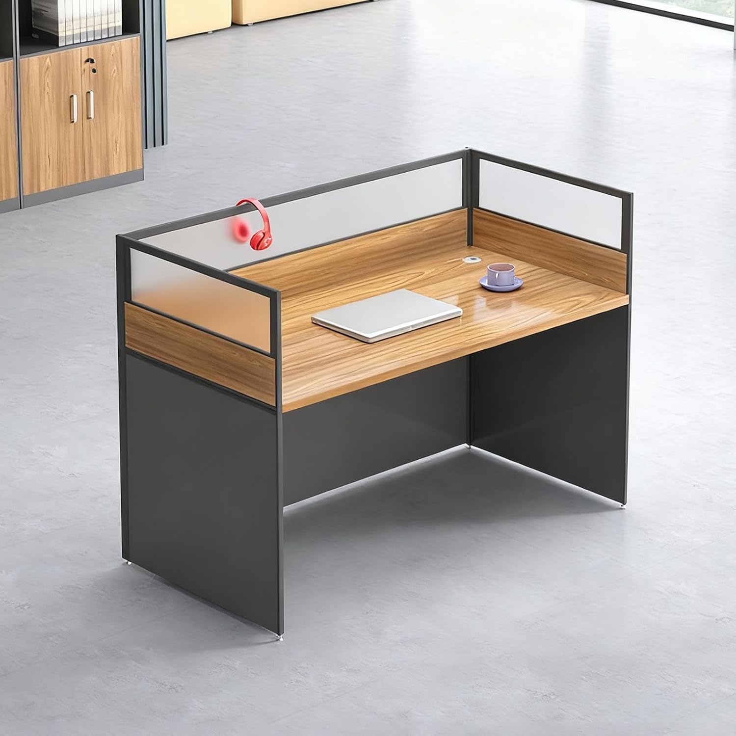Amazon.com: Nykto Office Cubicle Desk, Office Cubicle Workstation ...