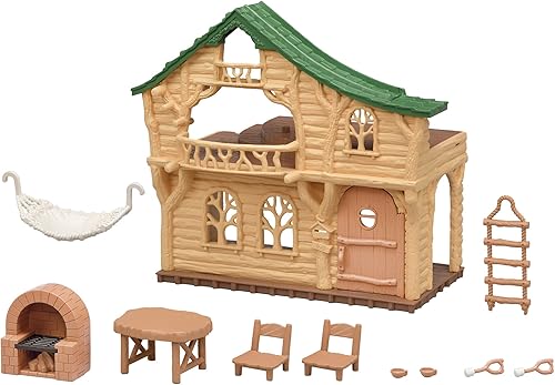 Miniatura 12 de Calico Critters Adventure Treehouse - Juego de regalo, casa de muñecas coleccionable, figura y accesorios Casa de vacaciones,Casa del árbol de