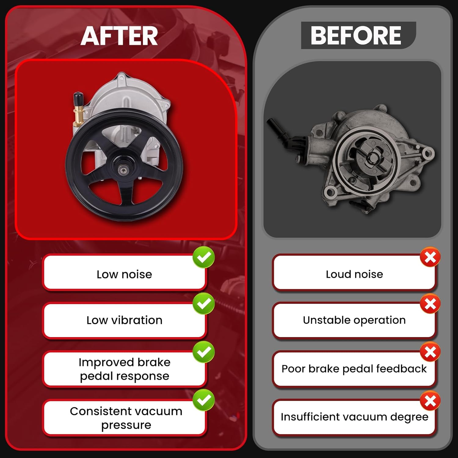 MOCA Vacuum Pump fits For Cadillac 2015-2020 Escalade Escalade Esv, For Chevrolet 2014-2018 Silverado 1500, 2015-2020 Suburban Tahoe, For GMC 2014-2018 Sierra 1500, 2015-2020 Yukon Yukon XL