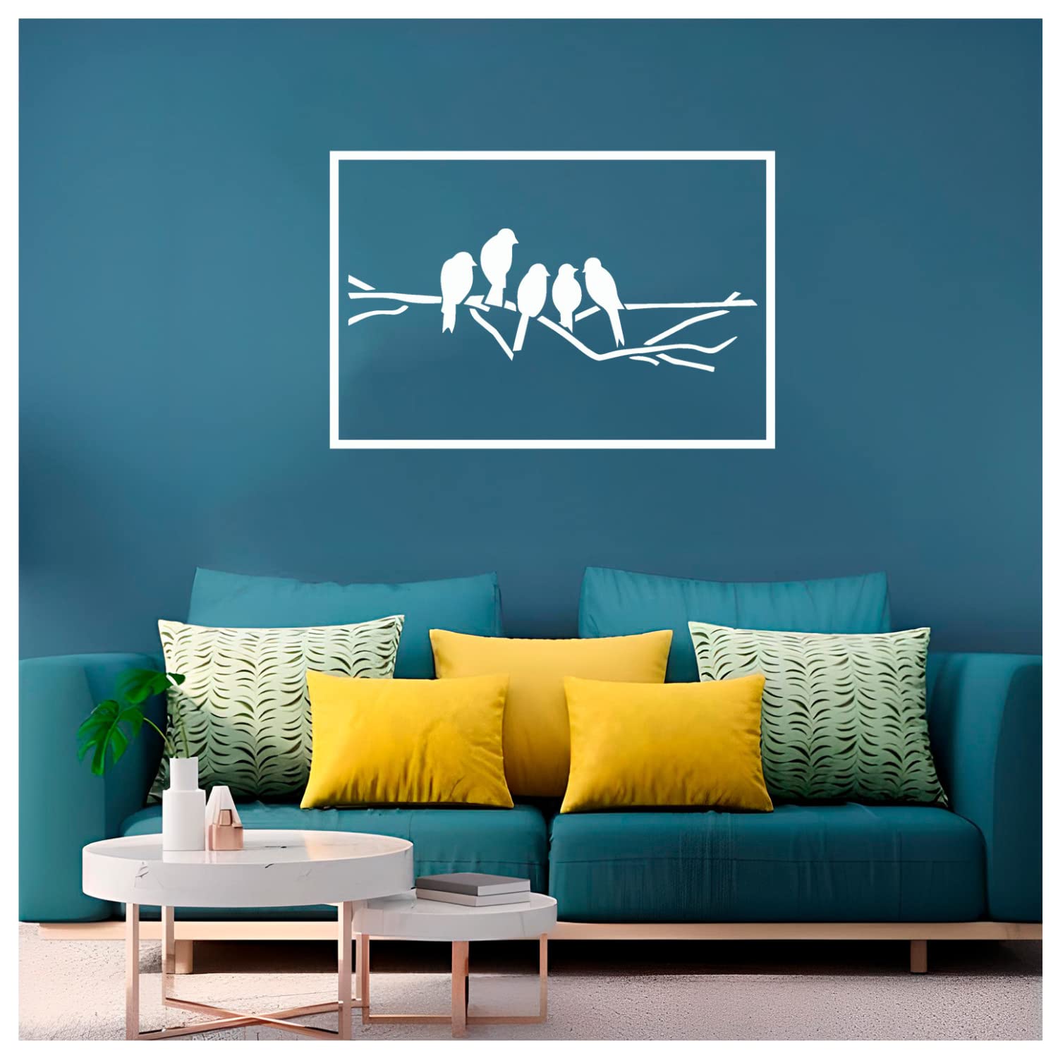 Kayra Decor Beautiful Birds Design Stencils for Wall Painting - Pack of 1, 16 inch x 24 inch (B079NL9JZ5) Amazon Price History, Amazon Price Tracker